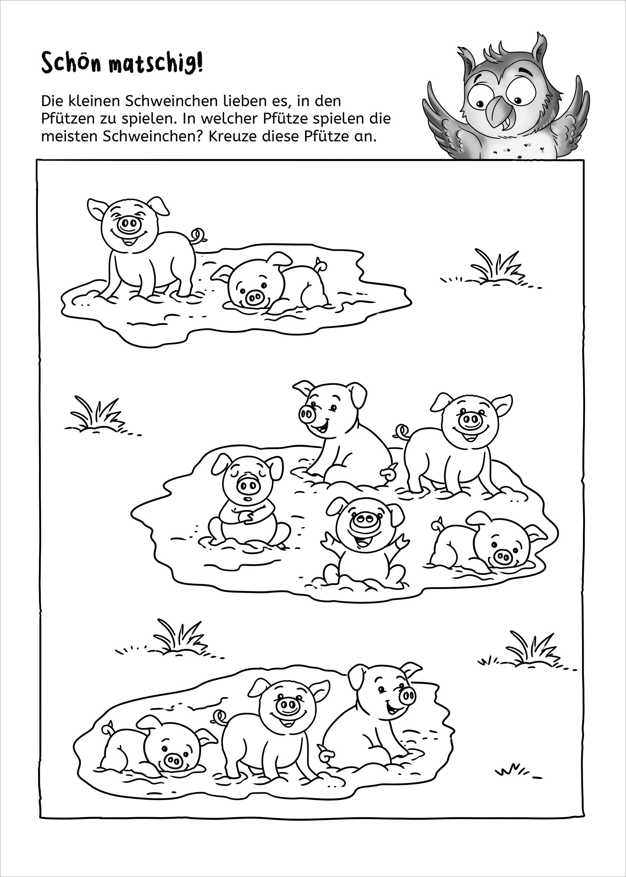 Beispielinhalt (Bild) LERNSTERN. Mein eulenschlaues Kindergartenbuch