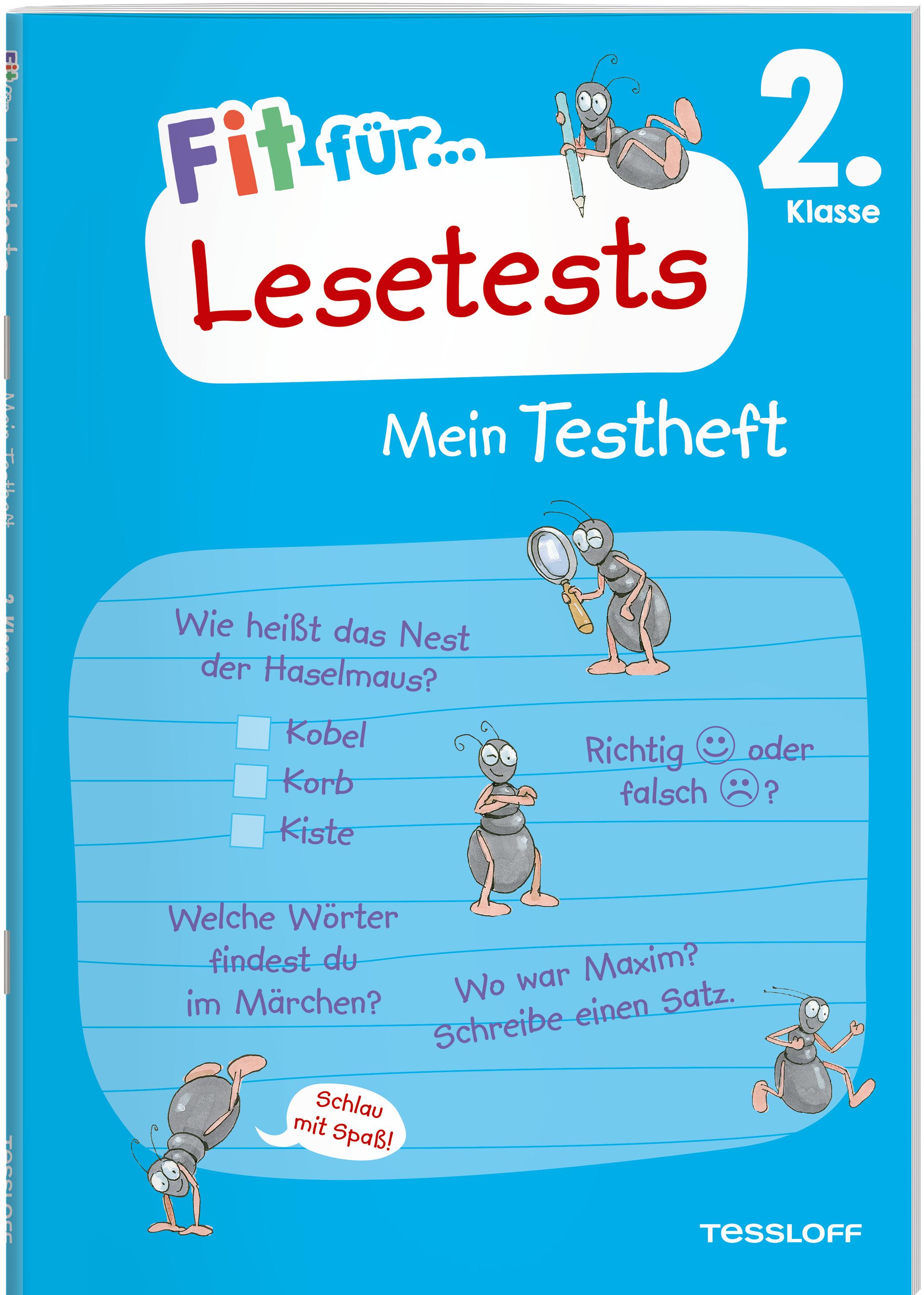 Vorderes Coverbild Fit für Lesetests 2. Klasse. Mein Testheft