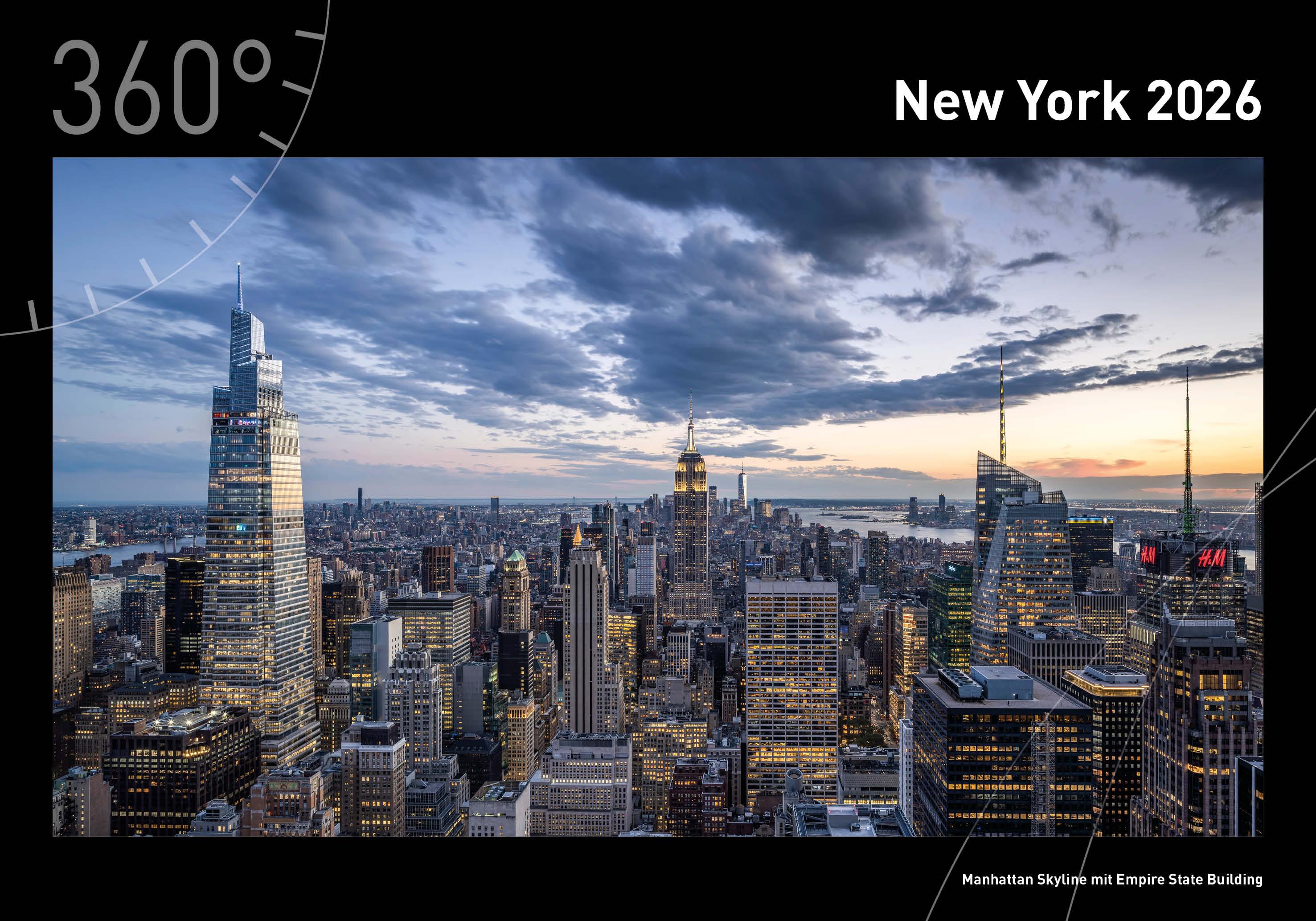 Vorderes Coverbild New York Premiumkalender 2026