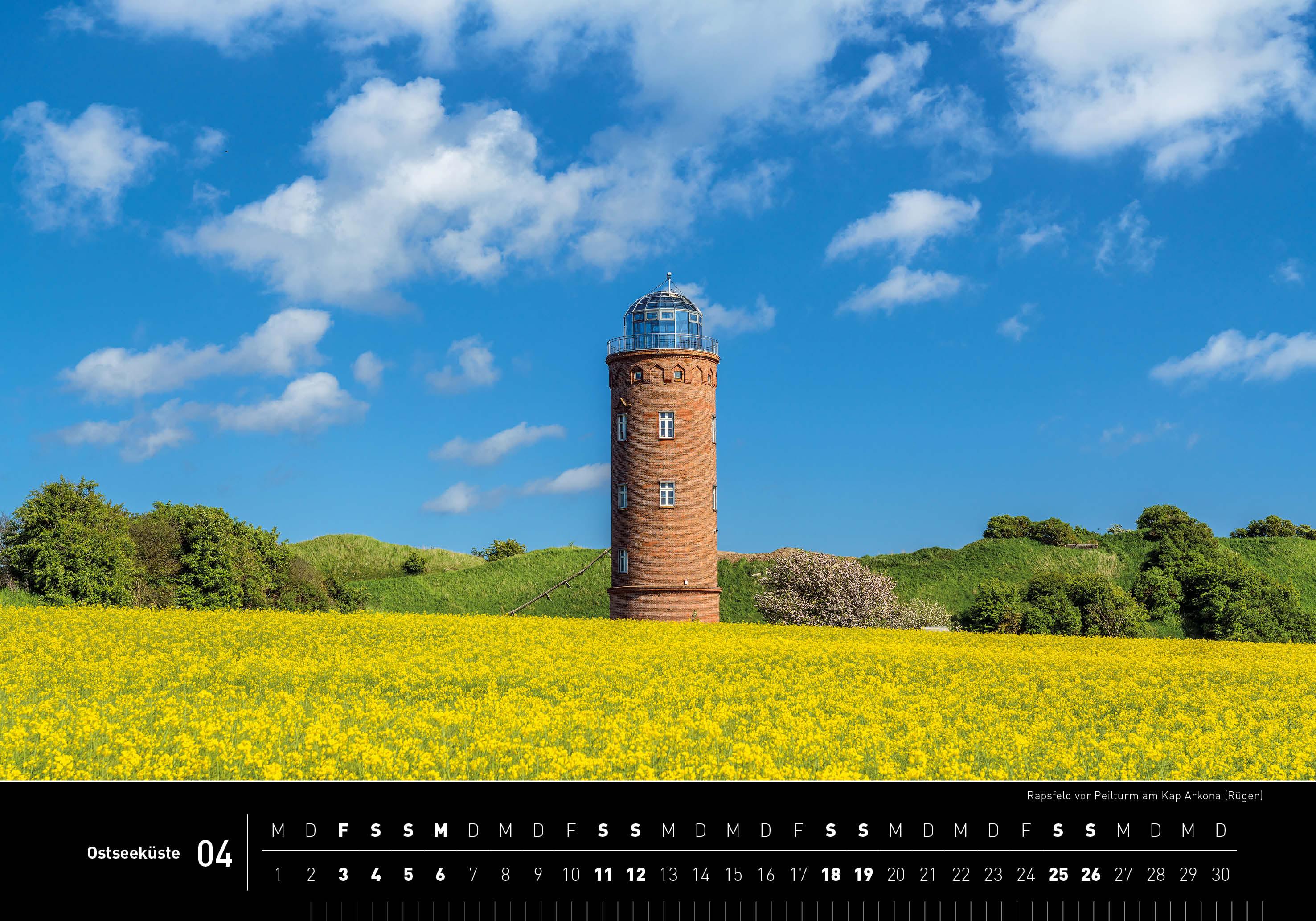 Beispielinhalt (Bild) Ostseeküste Premiumkalender 2026