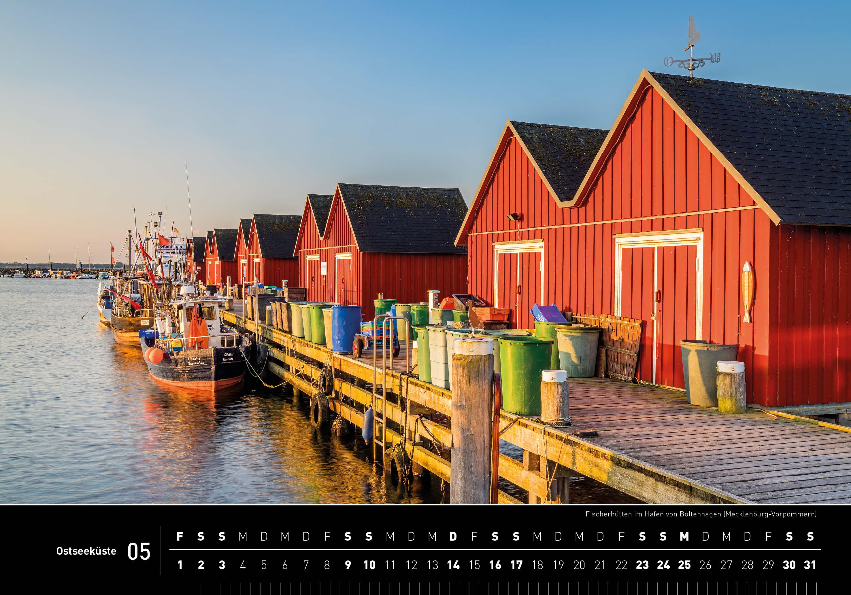 Beispielinhalt (Bild) Ostseeküste Premiumkalender 2026