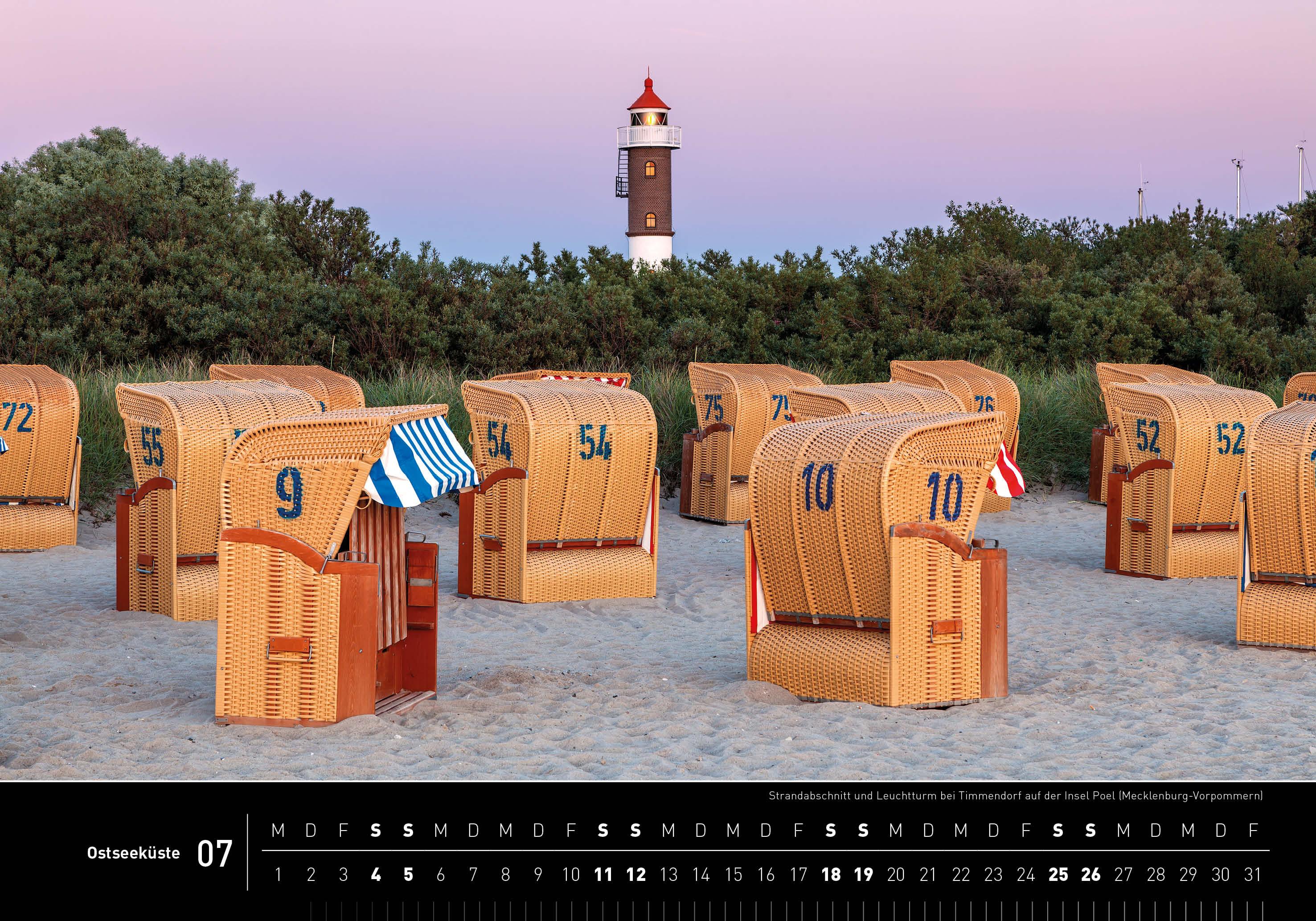 Beispielinhalt (Bild) Ostseeküste Premiumkalender 2026