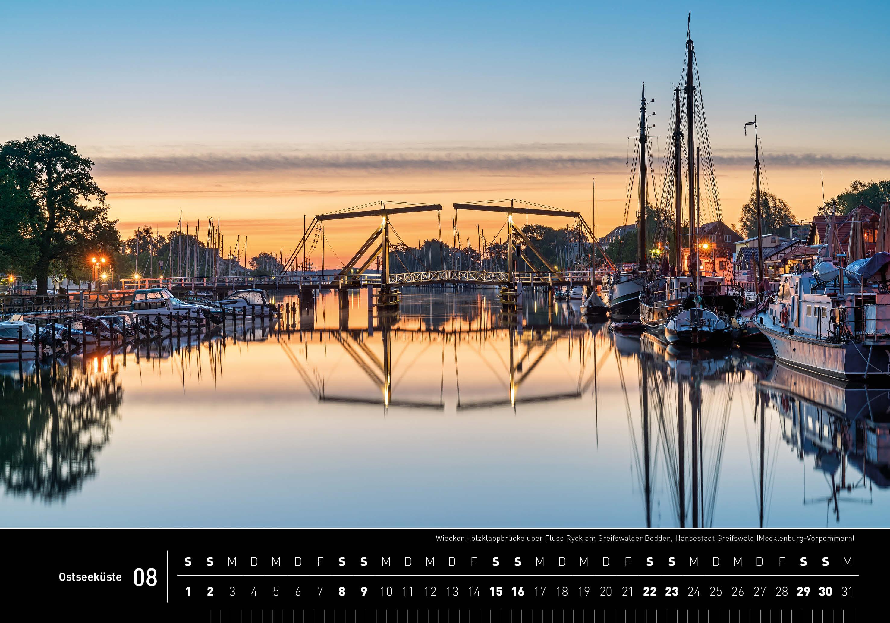 Beispielinhalt (Bild) Ostseeküste Premiumkalender 2026