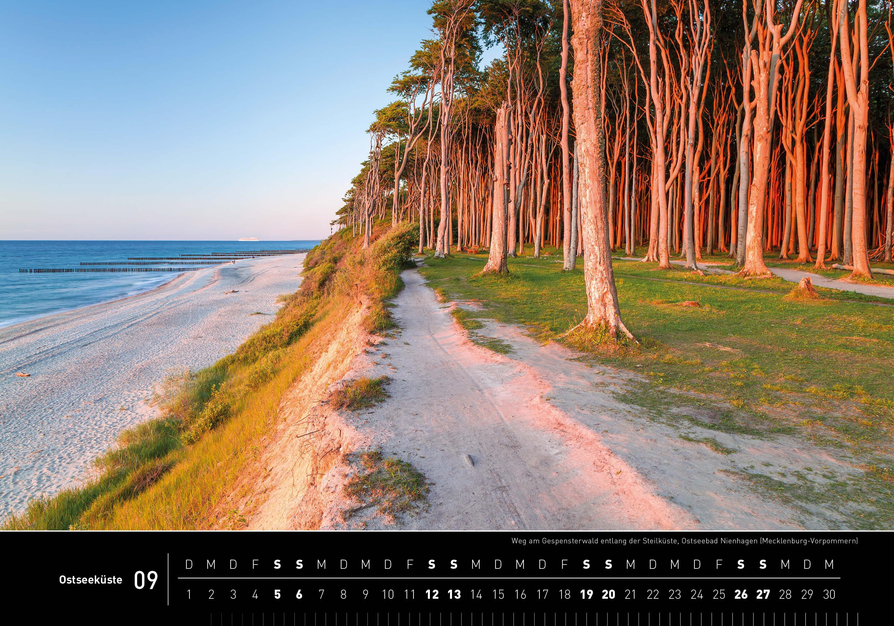 Beispielinhalt (Bild) Ostseeküste Premiumkalender 2026