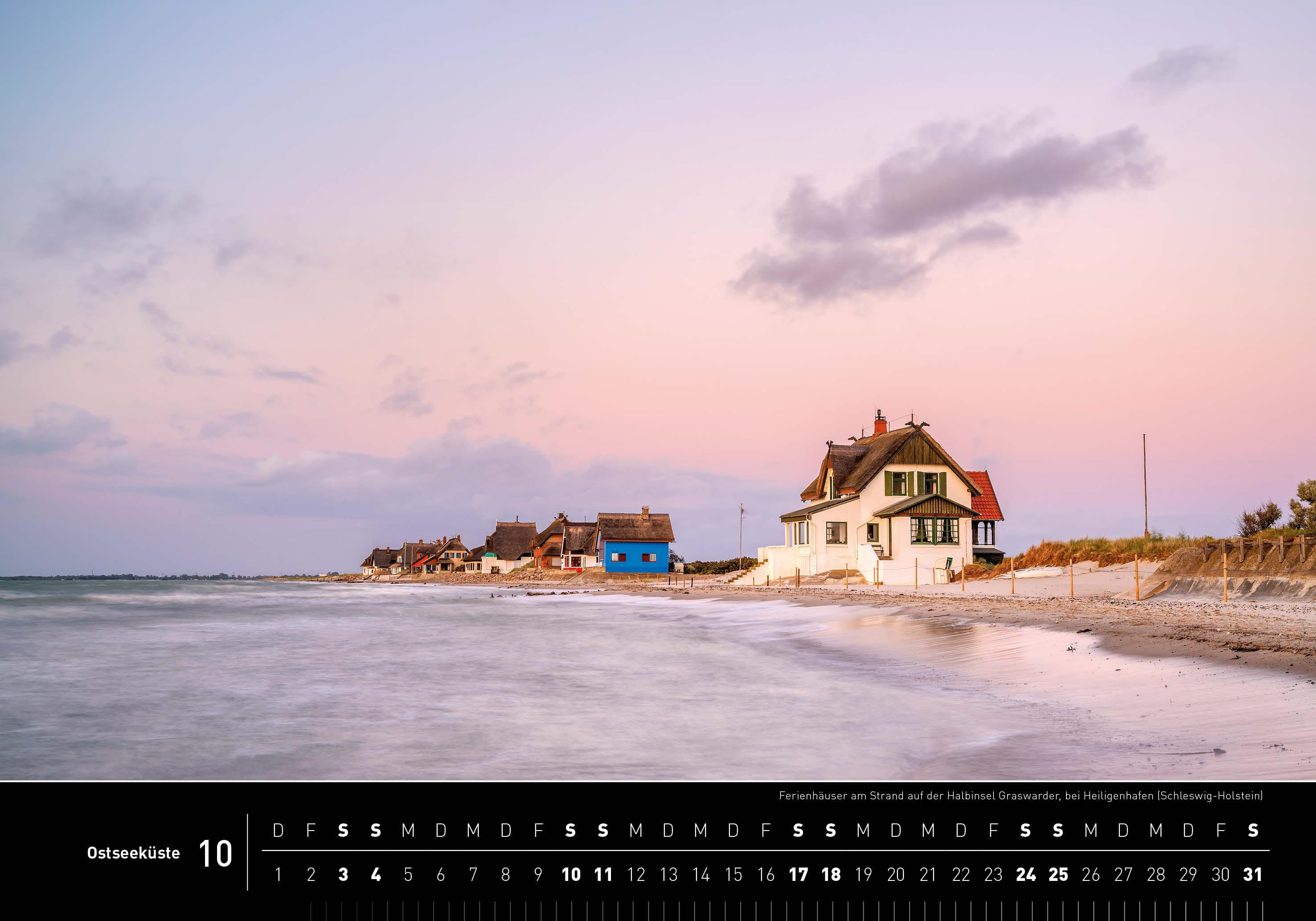 Beispielinhalt (Bild) Ostseeküste Premiumkalender 2026