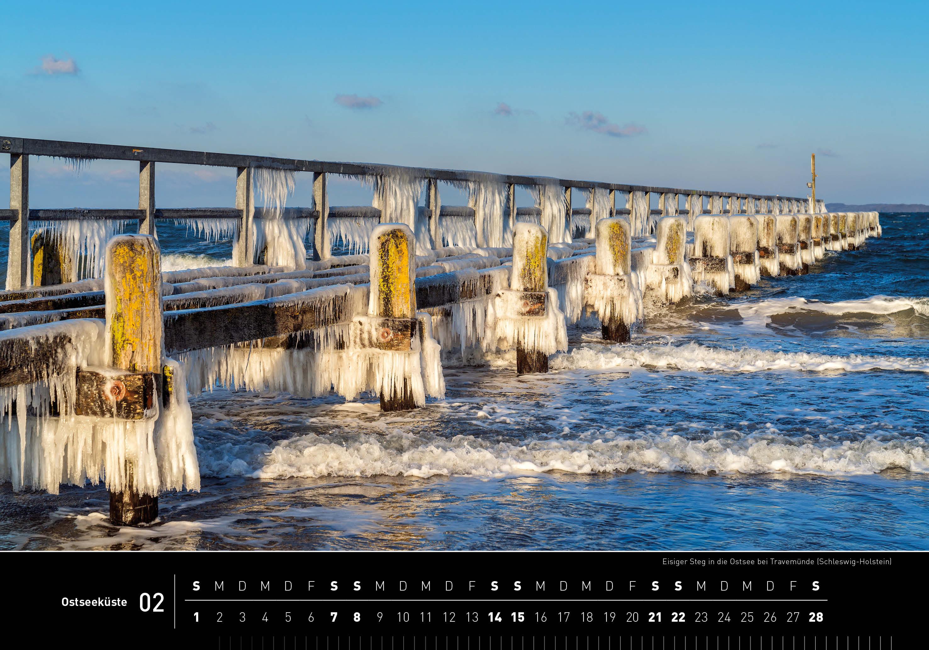 Beispielinhalt (Bild) Ostseeküste Premiumkalender 2026