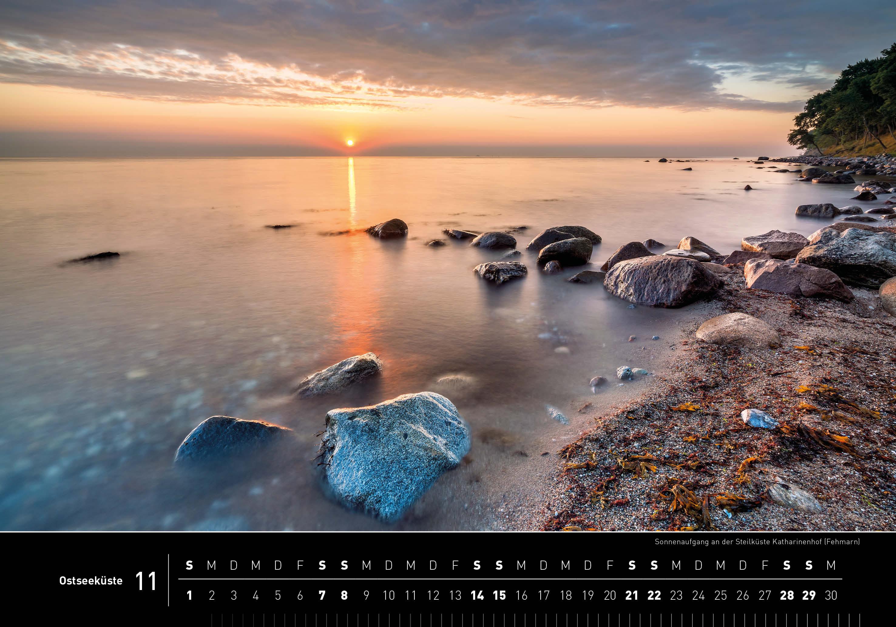 Beispielinhalt (Bild) Ostseeküste Premiumkalender 2026