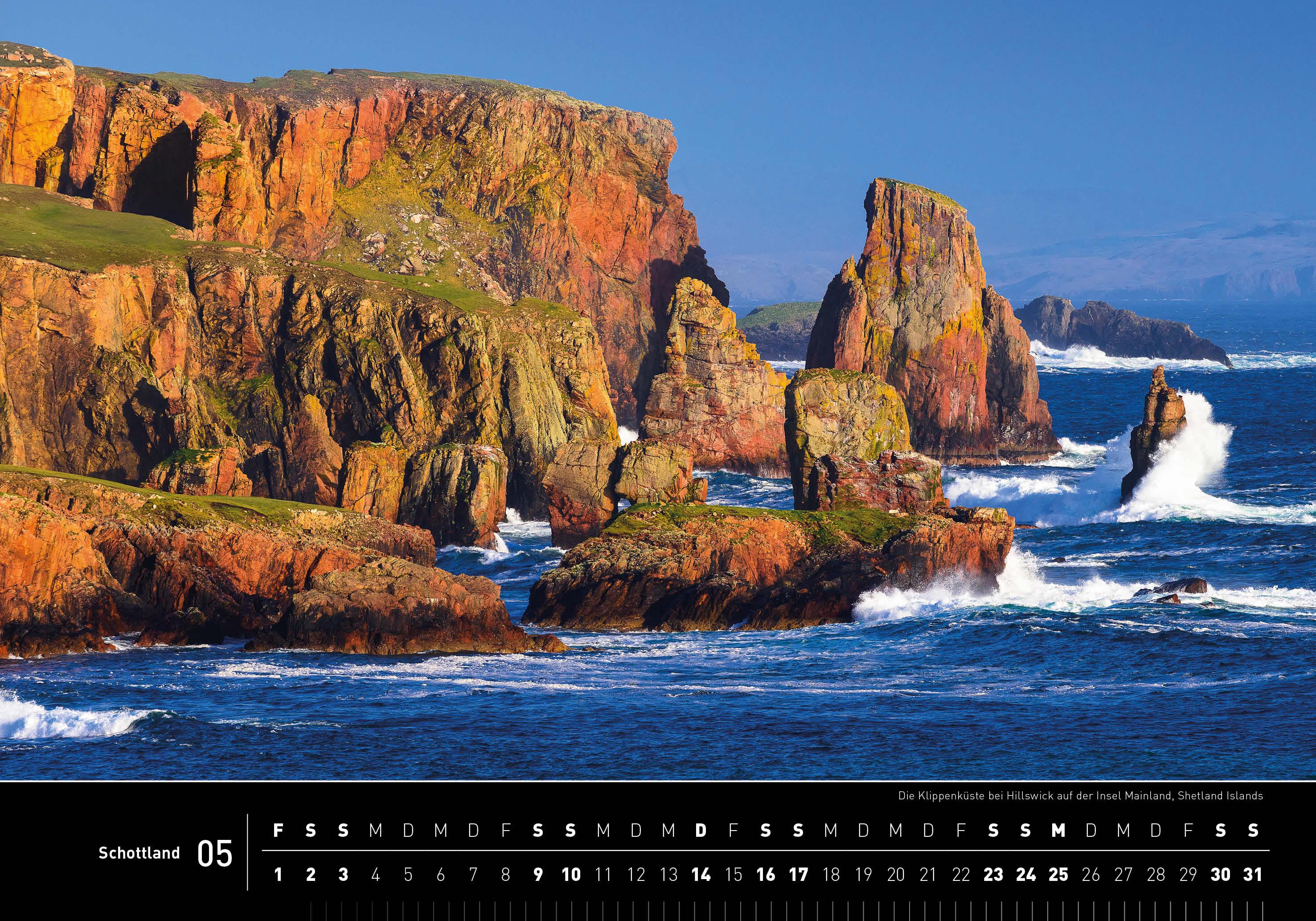 Beispielinhalt (Bild) Schottland Premiumkalender 2026