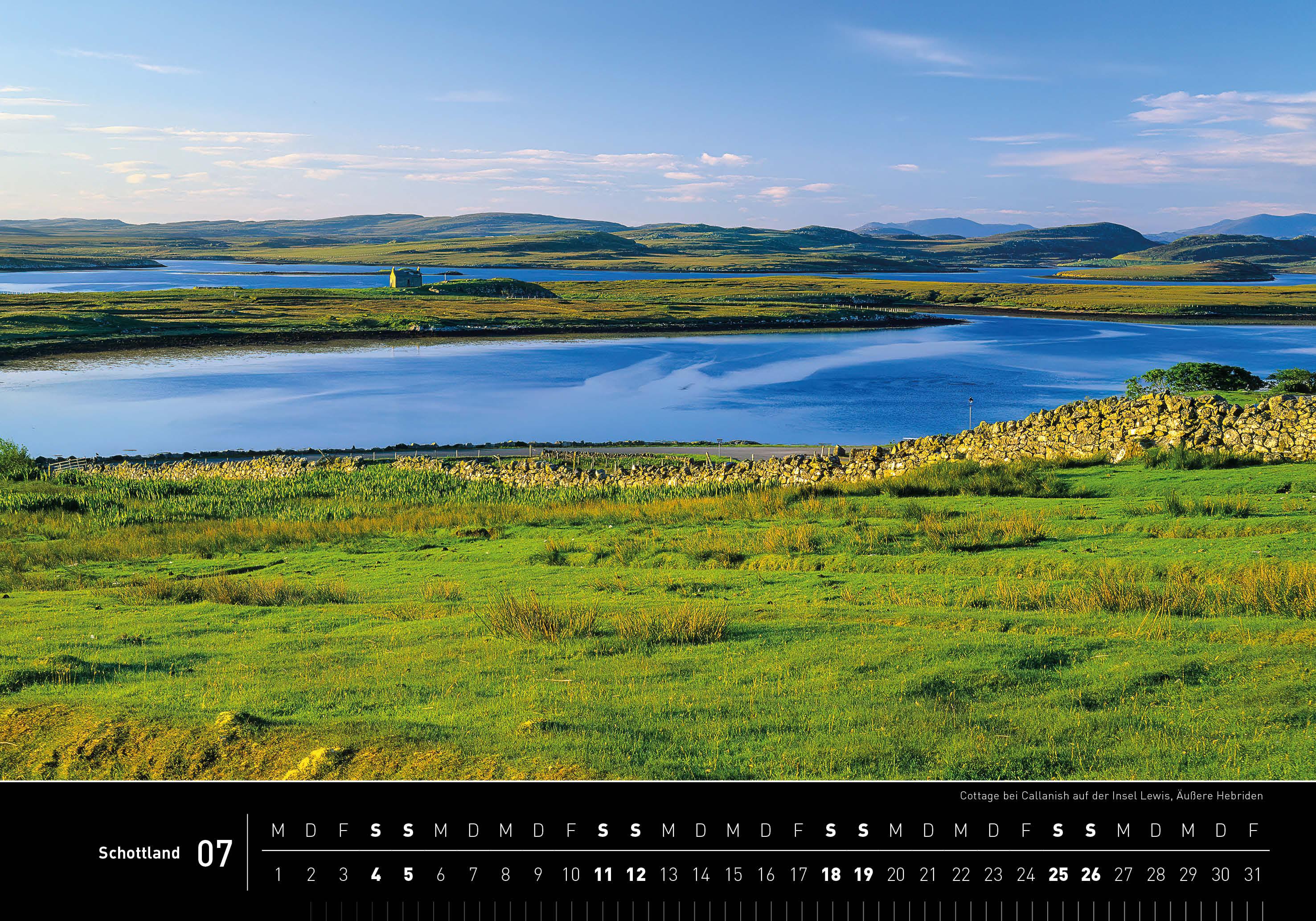 Beispielinhalt (Bild) Schottland Premiumkalender 2026