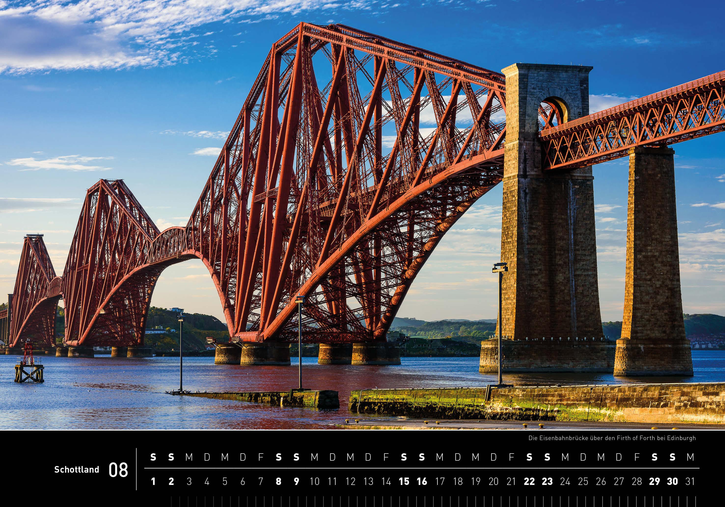 Beispielinhalt (Bild) Schottland Premiumkalender 2026