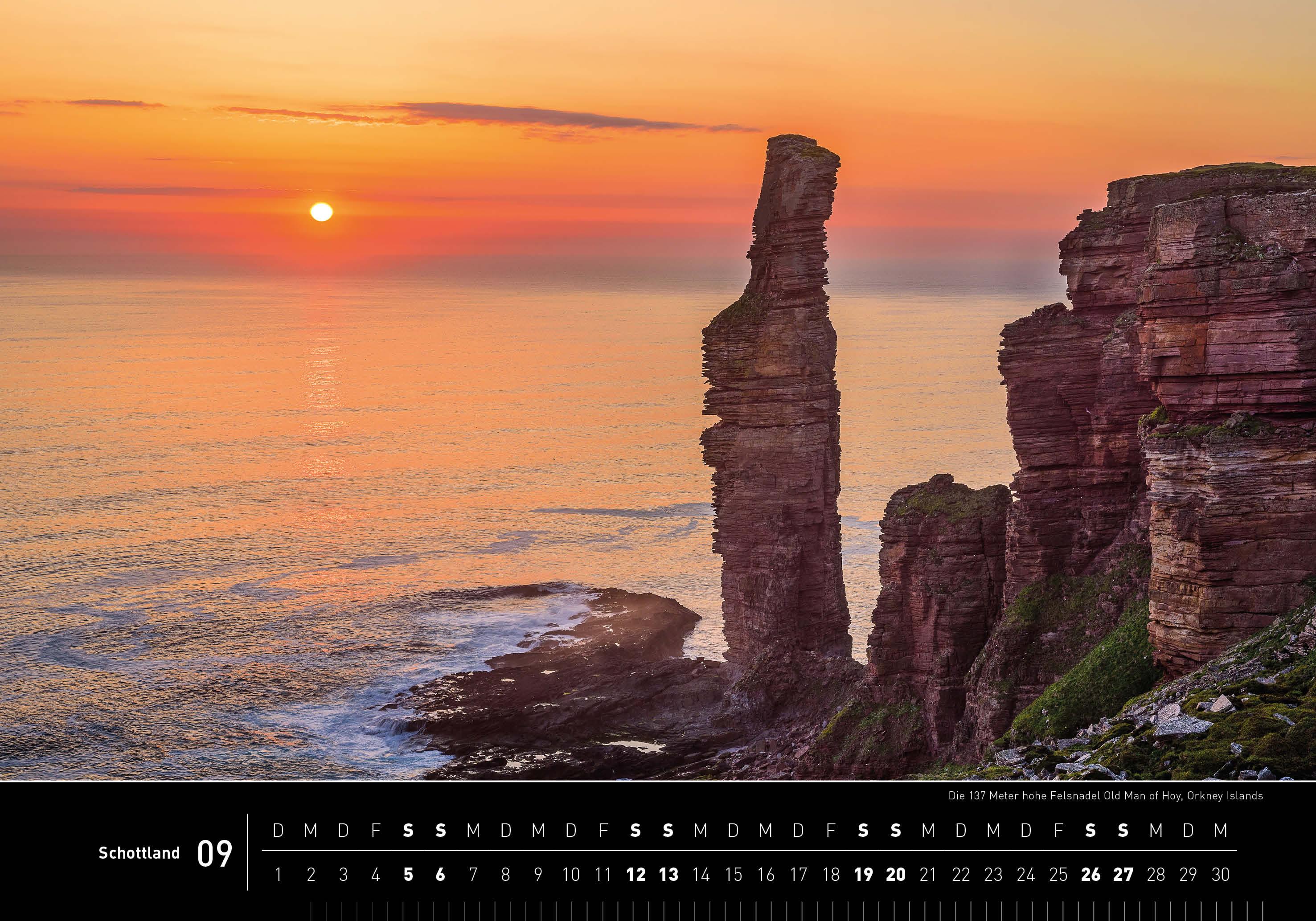 Beispielinhalt (Bild) Schottland Premiumkalender 2026