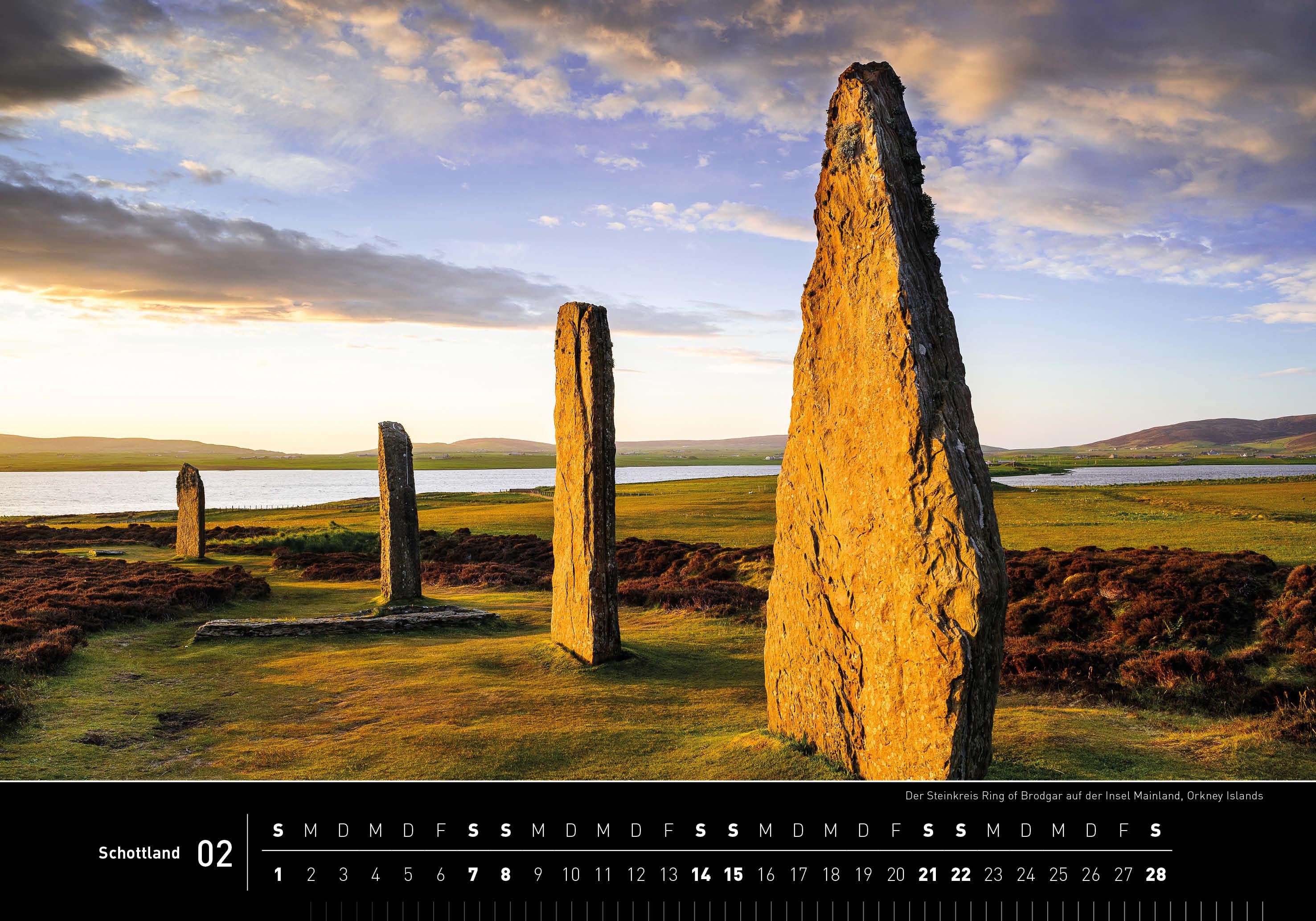 Beispielinhalt (Bild) Schottland Premiumkalender 2026