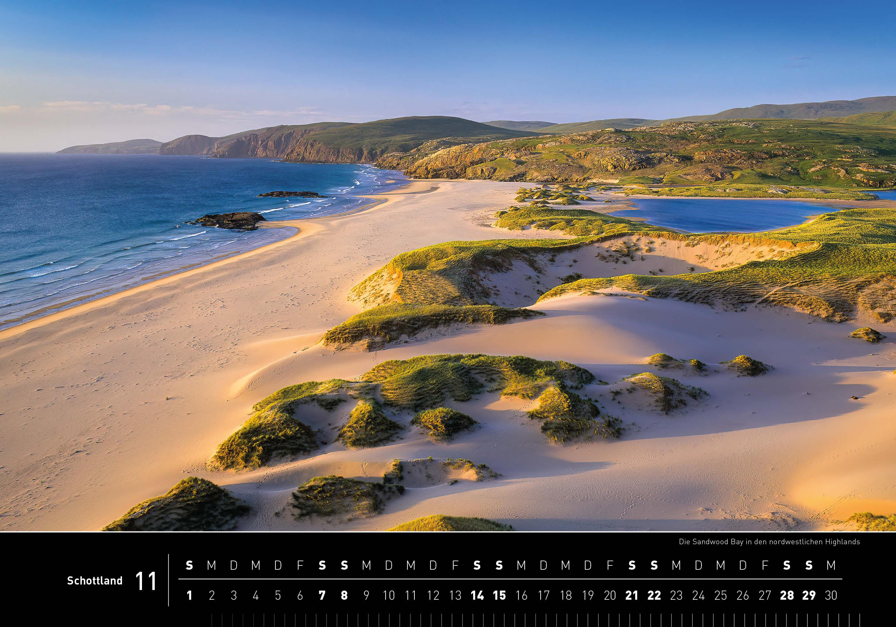 Beispielinhalt (Bild) Schottland Premiumkalender 2026
