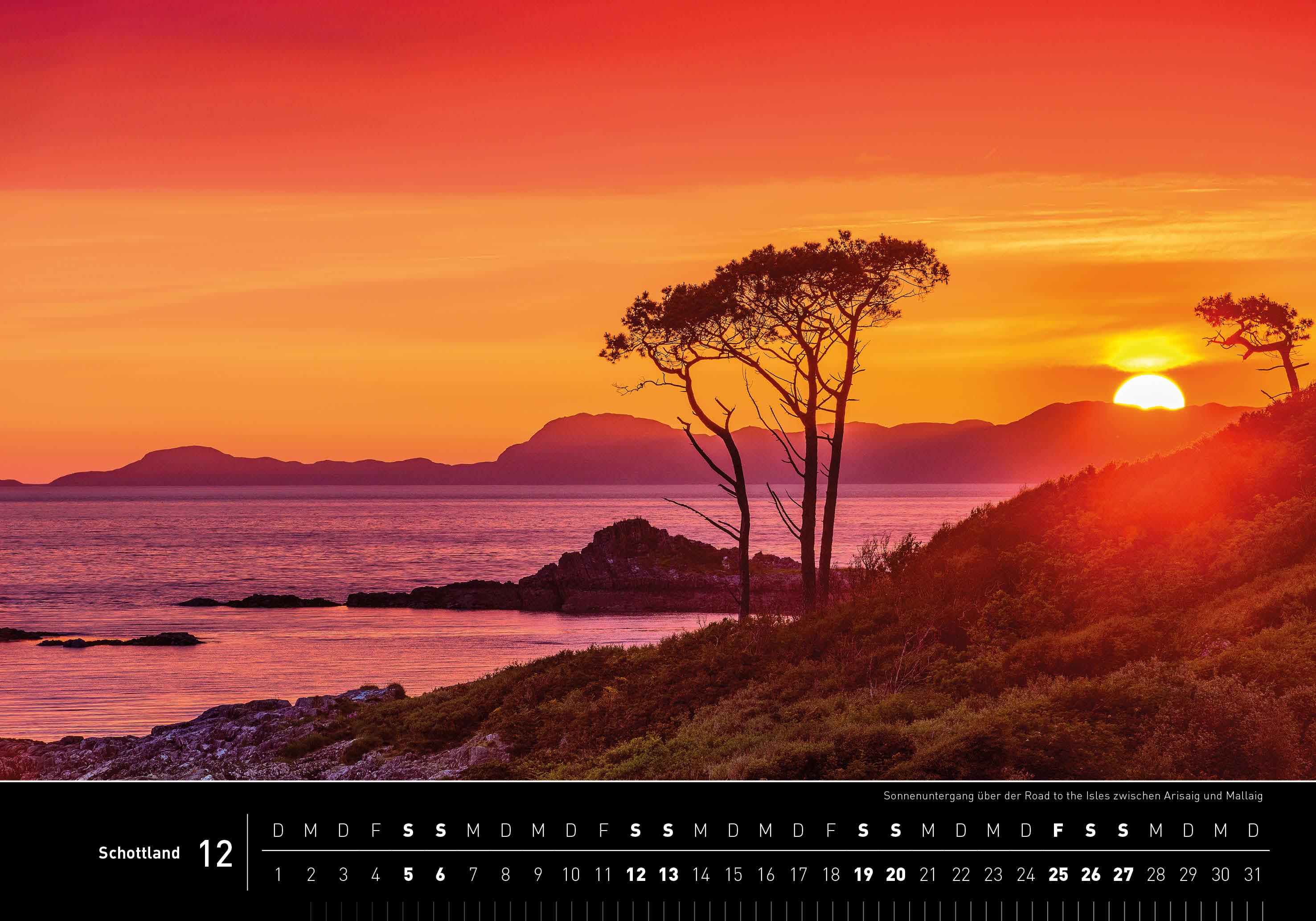 Beispielinhalt (Bild) Schottland Premiumkalender 2026