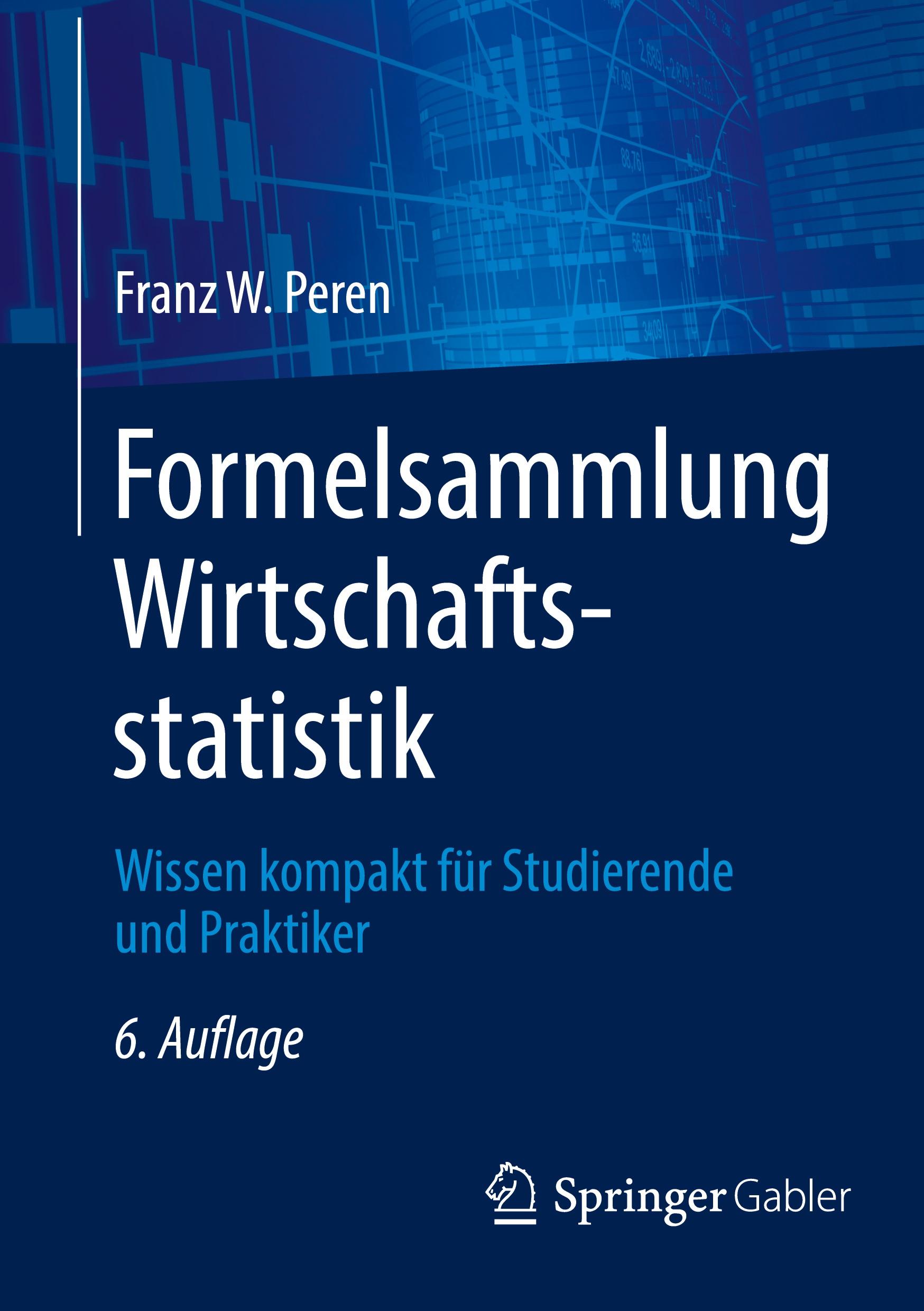 Vorderes Coverbild Formelsammlung Wirtschaftsstatistik