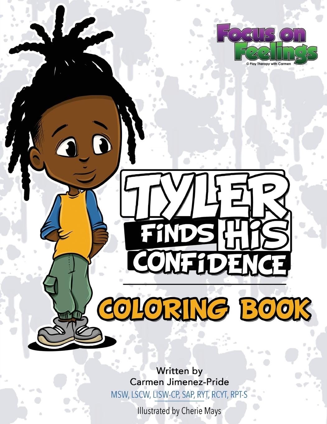 Vorderes Coverbild Tyler Finds His Confidence Affirmation Coloring Book