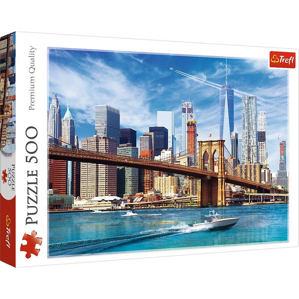 Vorderes Coverbild Puzzles - "500" - Blick auf New York