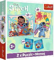 Vorderes Coverbild Puzzles - "2in1+memos" - Disney Lilo&Stitch