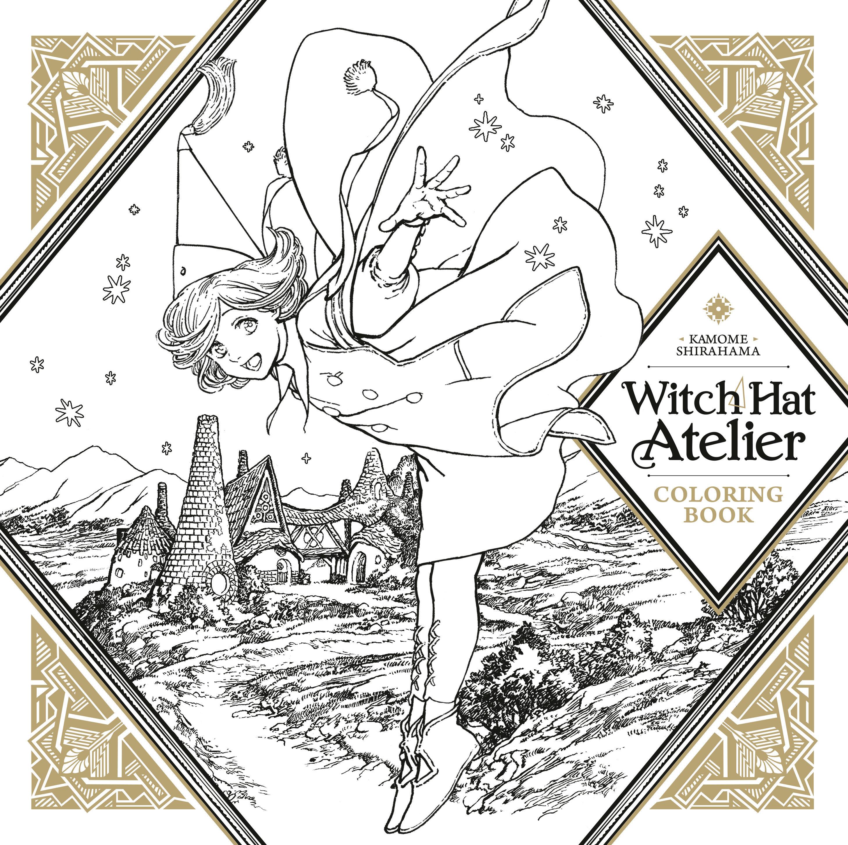 Vorderes Coverbild Witch Hat Atelier Coloring Book
