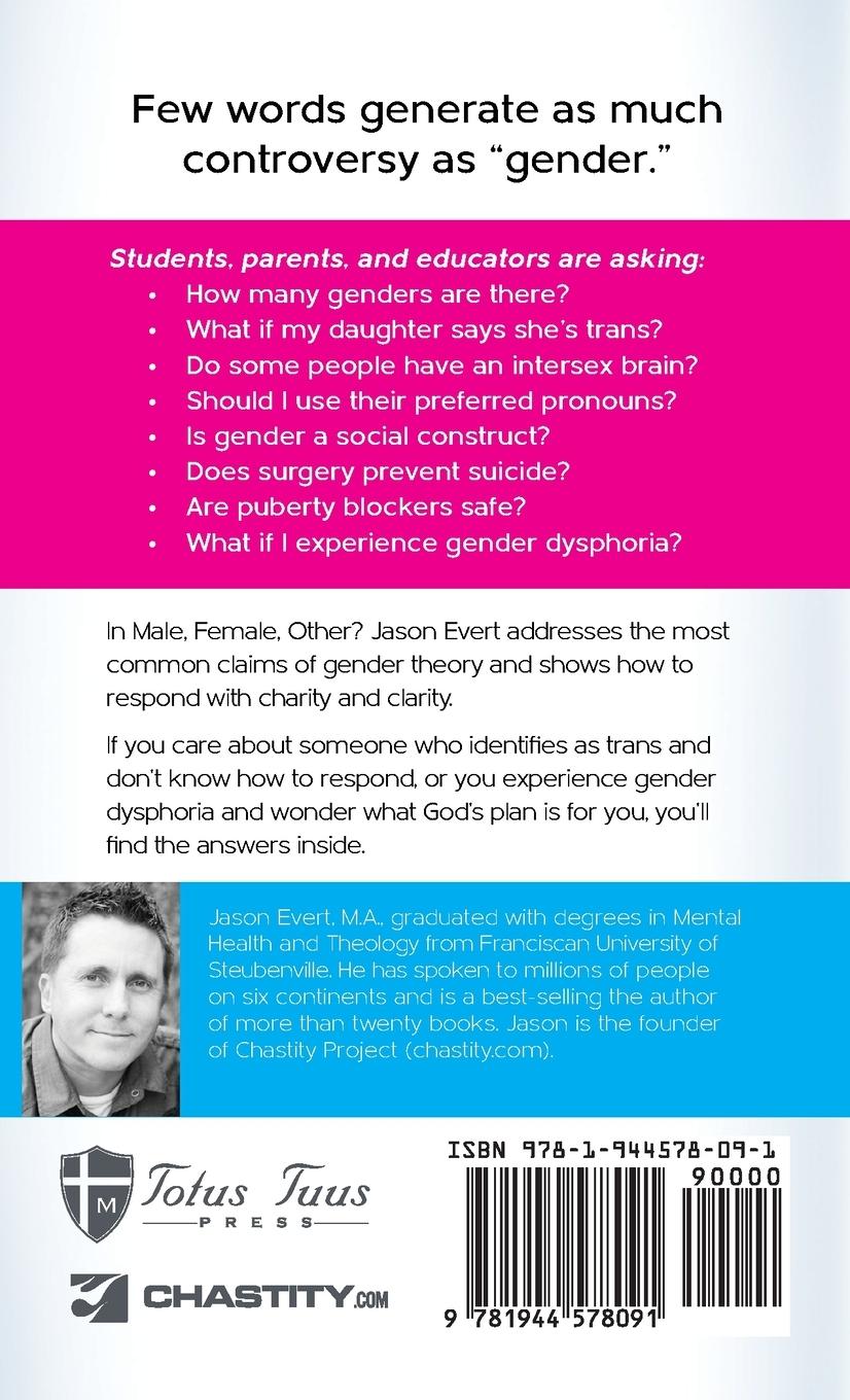 Rückseitencover Male, Female, Other? A Christian Guide to Understanding Gender