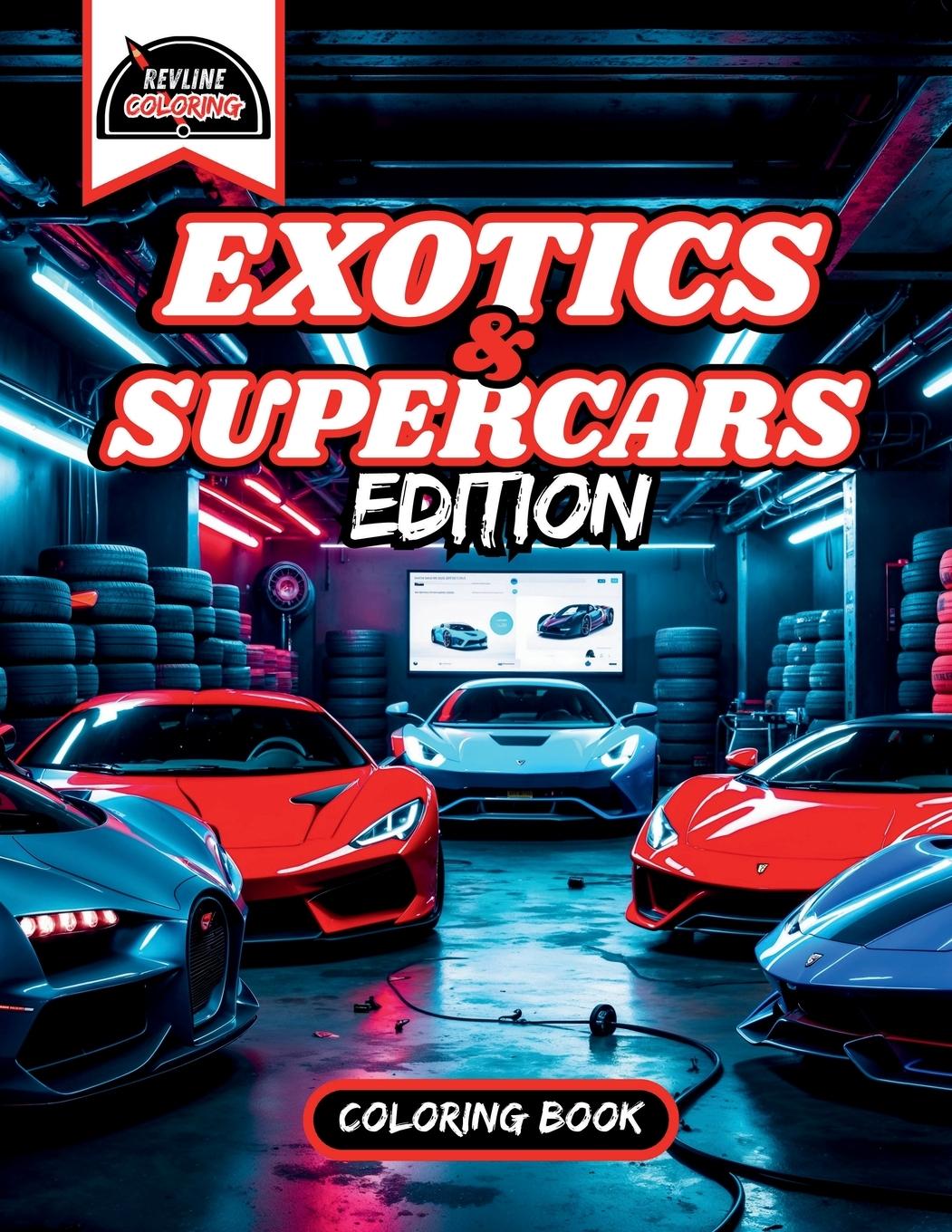 Vorderes Coverbild Revline Coloring Exotic/Supercars Cars Coloring Book
