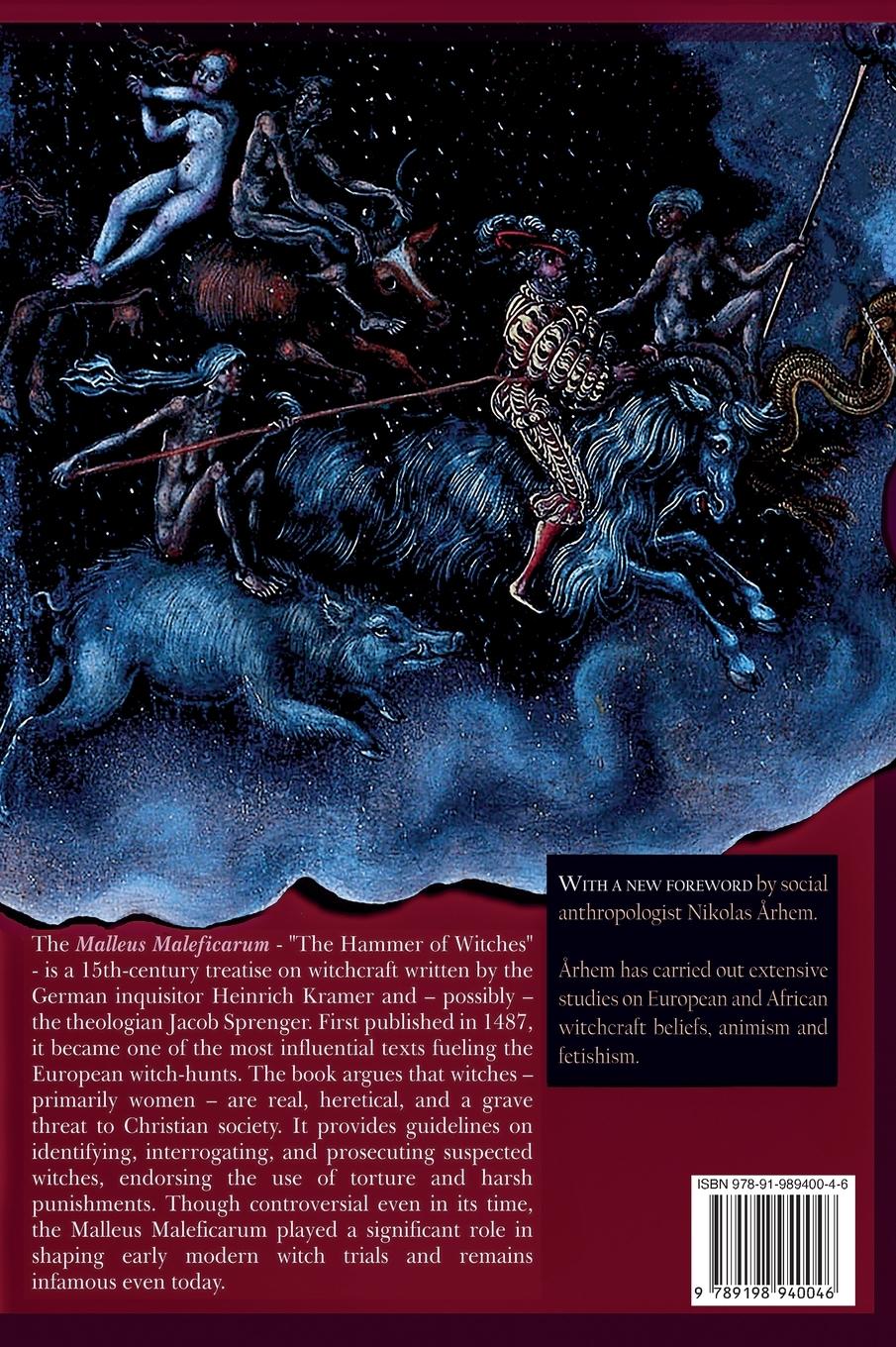 Rückseitencover Malleus Maleficarum - The Hammer of Witches; a complete translation with woodcut illustrations from the 15th-18th centuries