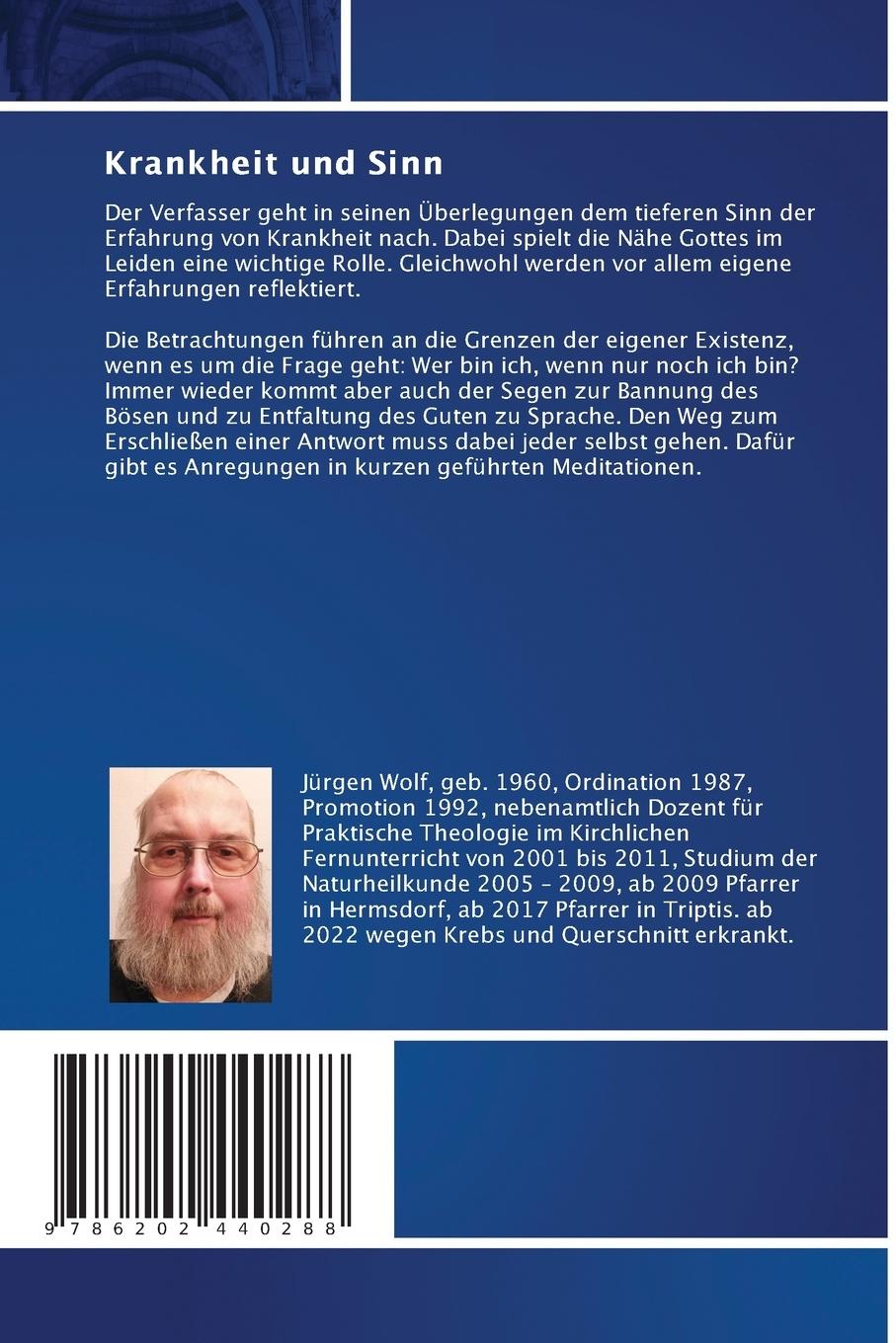 Rückseitencover Krankheit und Sinn