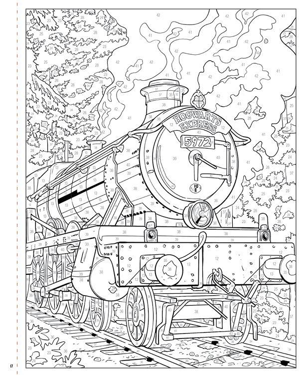 Beispielinhalt (Bild) Aus den Filmen zu Harry Potter: Malen nach Zahlen