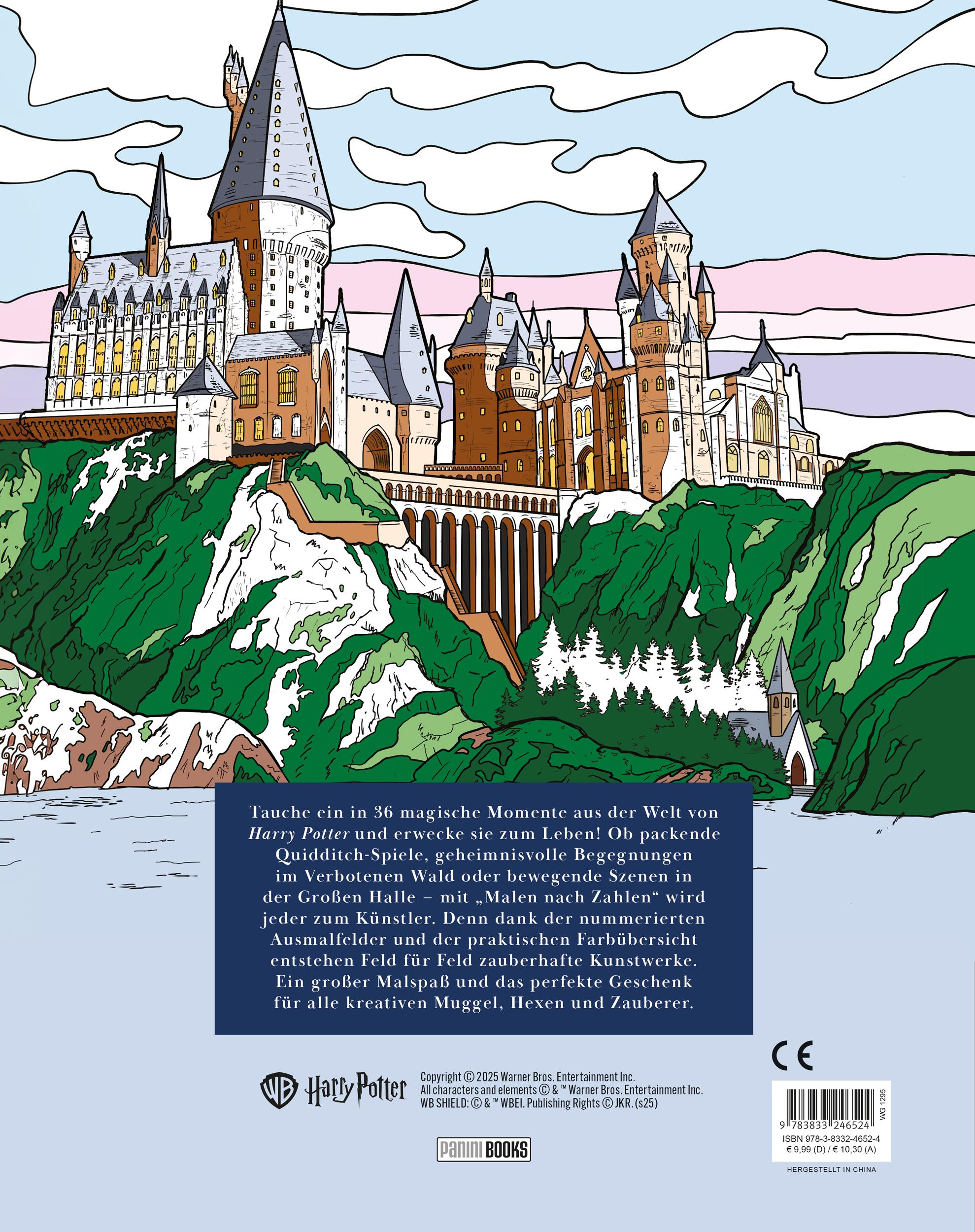 Rückseitencover Aus den Filmen zu Harry Potter: Malen nach Zahlen