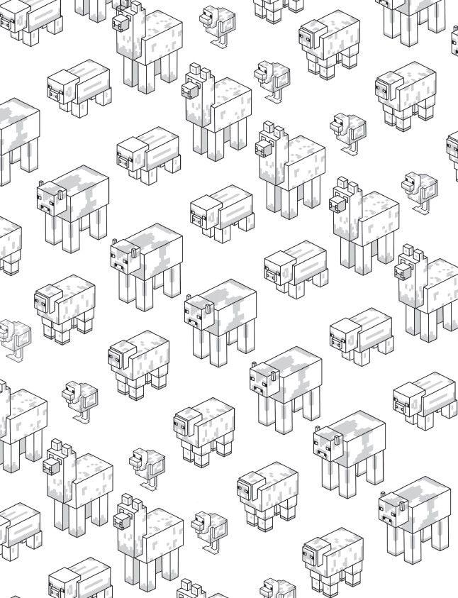 Beispielinhalt (Bild) Minecraft: Das ultimative Minecraft-Malbuch