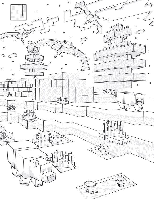 Beispielinhalt (Bild) Minecraft: Das ultimative Minecraft-Malbuch