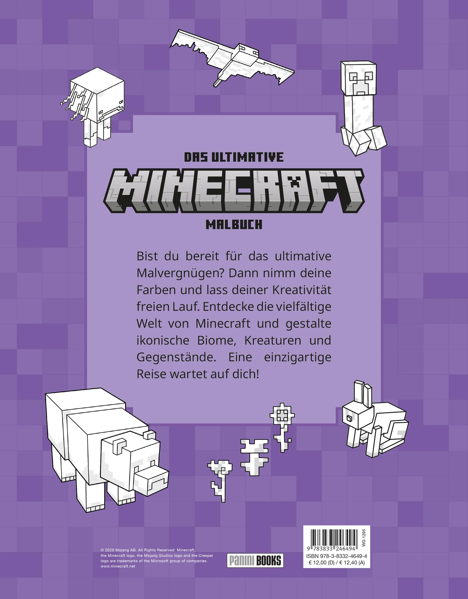 Rückseitencover Minecraft: Das ultimative Minecraft-Malbuch