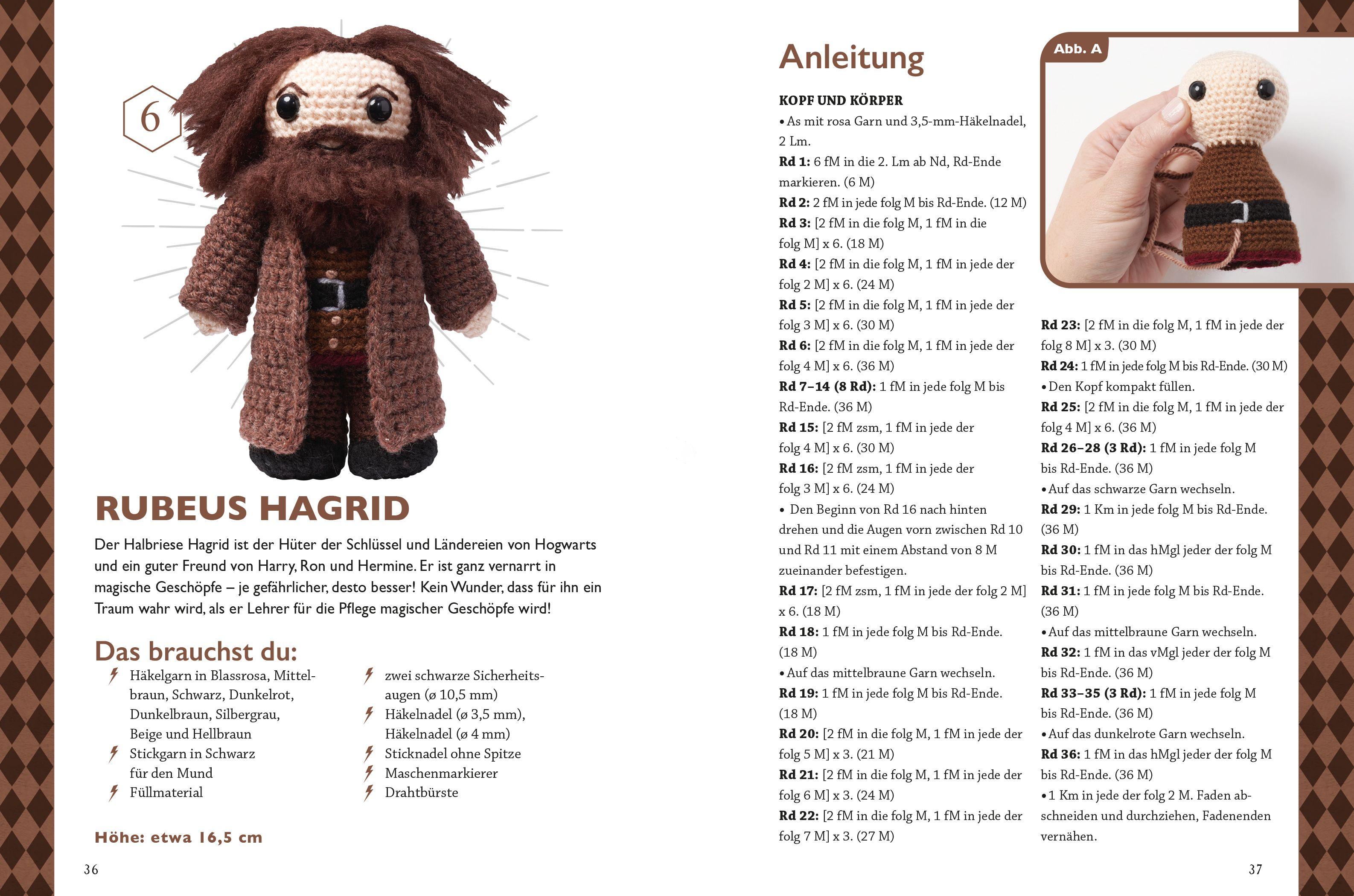 Beispielinhalt (Bild) Harry Potter: Häkelset - 14 magische Projekte aus der Zauberwelt