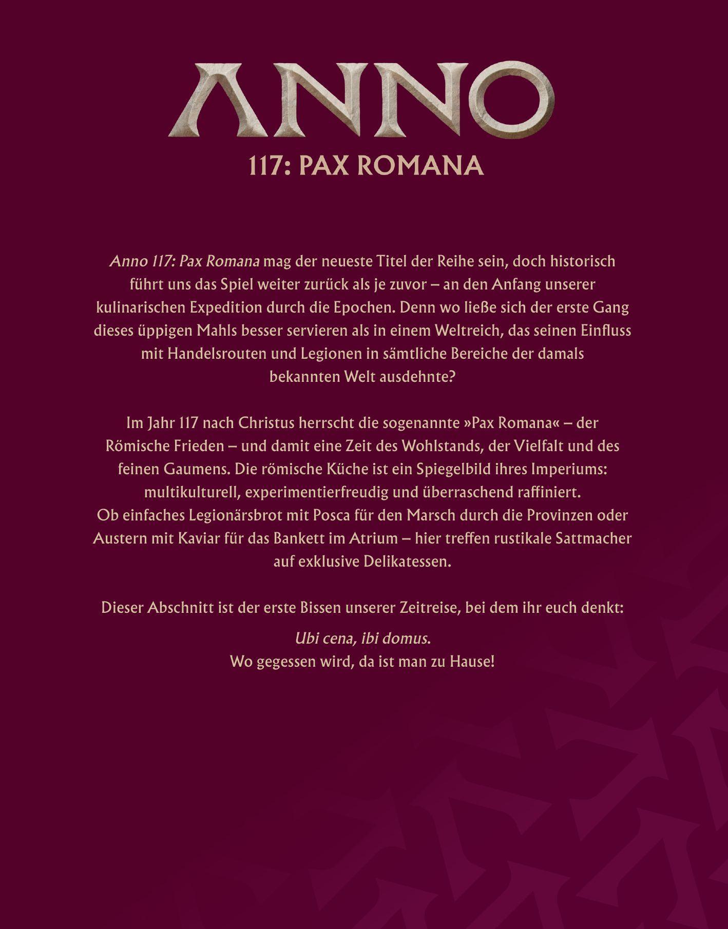 Beispielinhalt (Bild) Das offizielle Anno Kochbuch