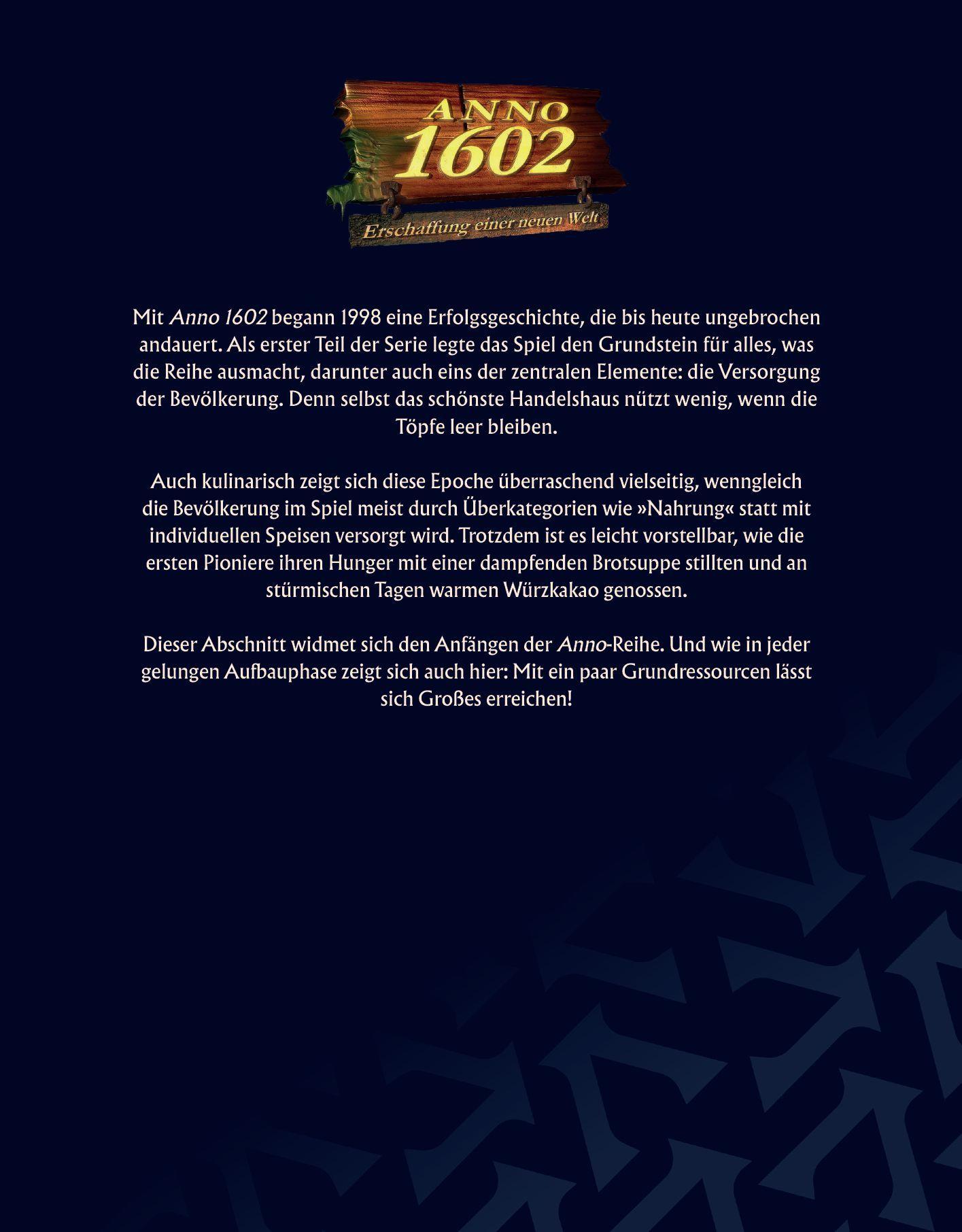 Beispielinhalt (Bild) Das offizielle Anno Kochbuch