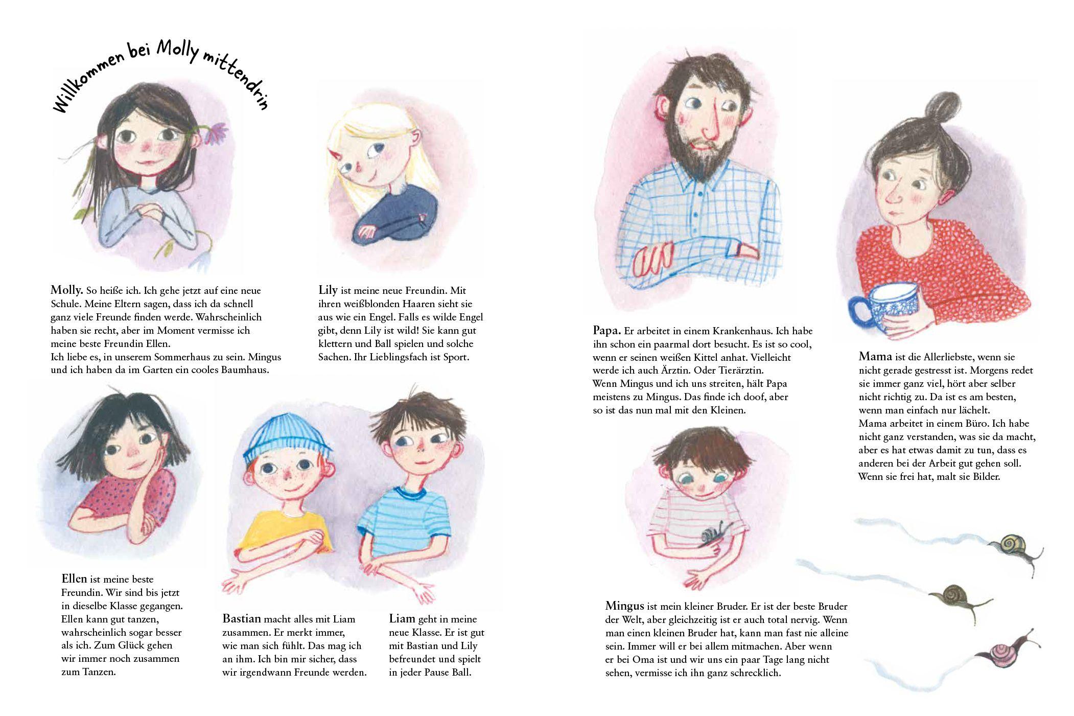 Beispielinhalt (Bild) Molly mittendrin - Die neue Schule