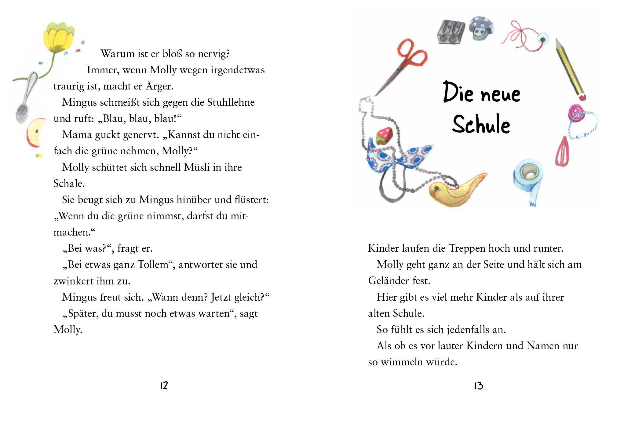 Beispielinhalt (Bild) Molly mittendrin - Die neue Schule