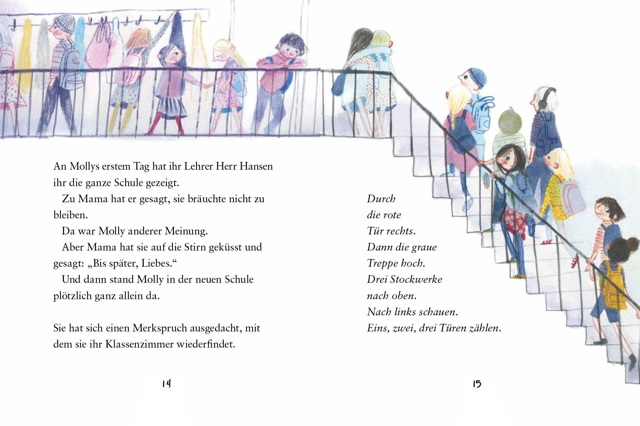Beispielinhalt (Bild) Molly mittendrin - Die neue Schule