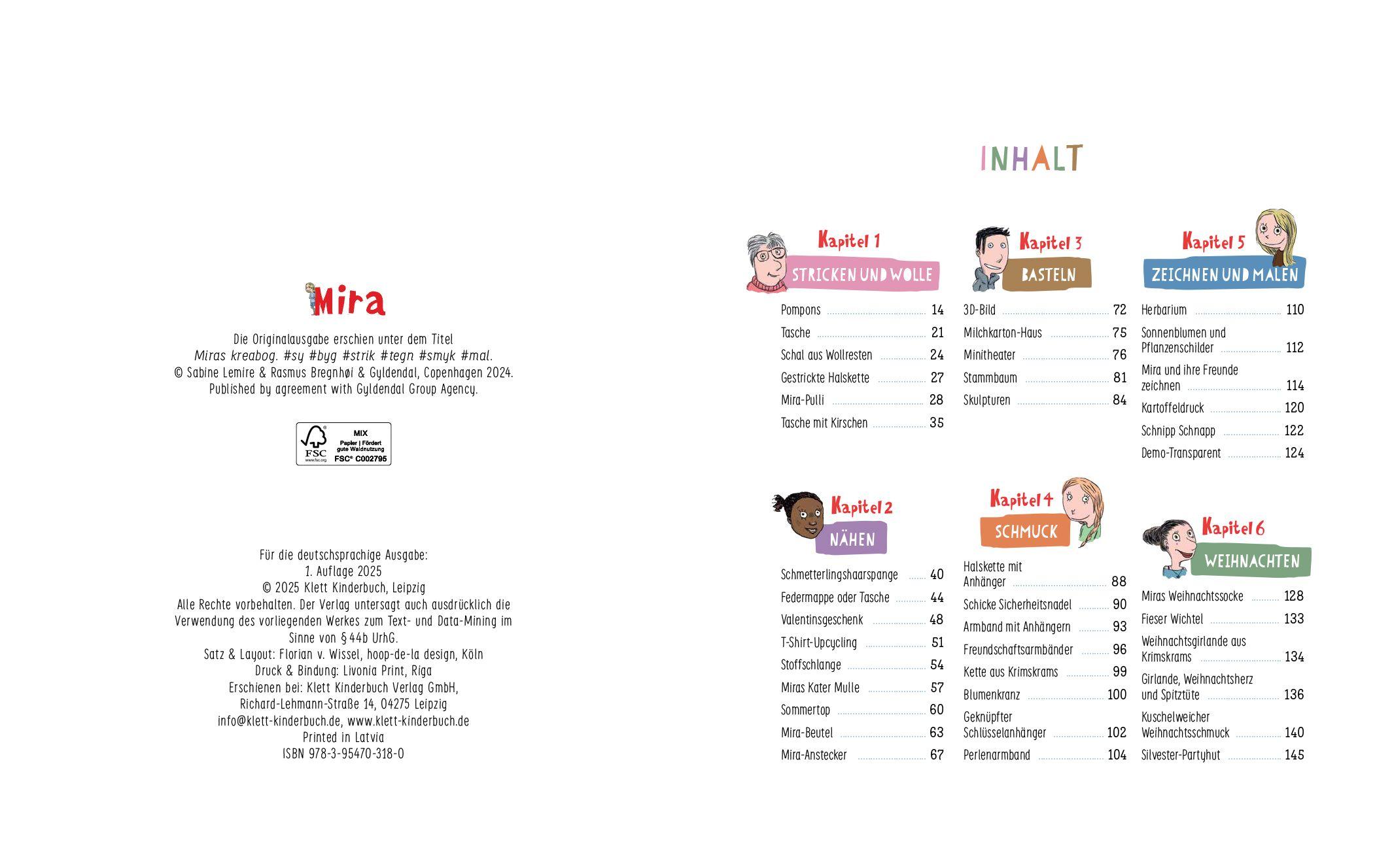 Beispielinhalt (Bild) Mira macht Sachen - #basteln #stricken #bauen #kreativsein #zeichnen #nähen