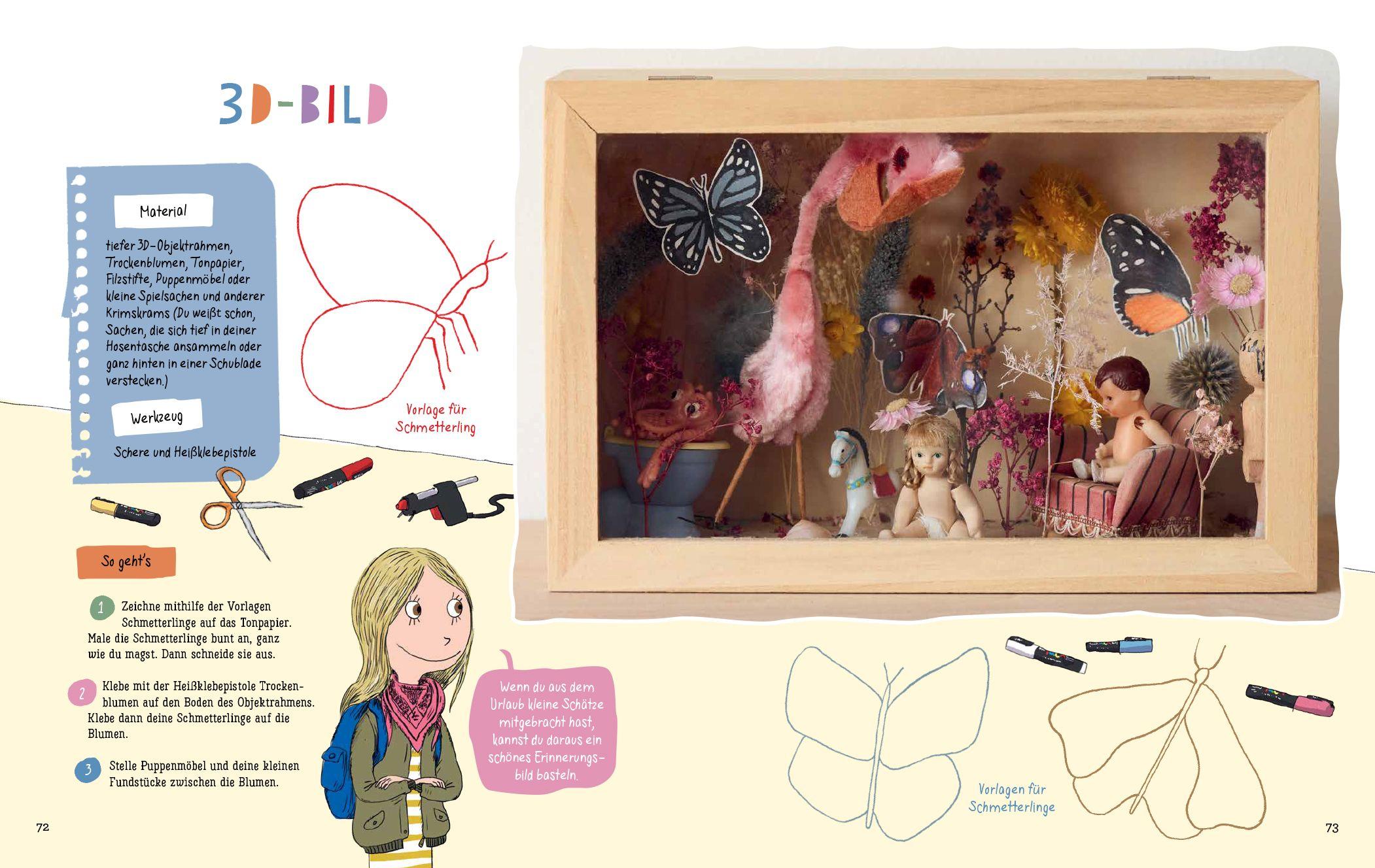 Beispielinhalt (Bild) Mira macht Sachen - #basteln #stricken #bauen #kreativsein #zeichnen #nähen