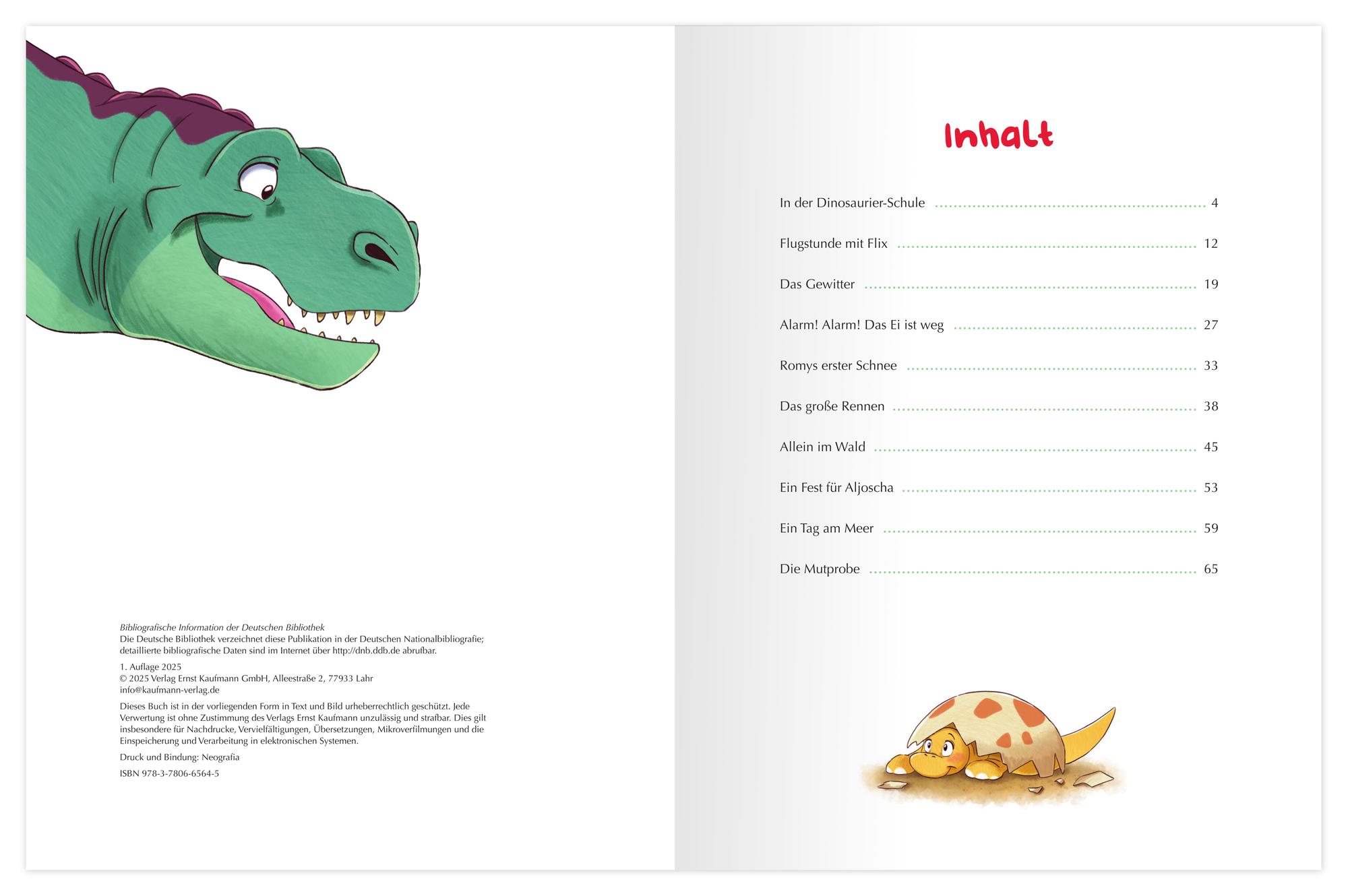 Beispielinhalt (Bild) Die tollsten Dinogeschichten