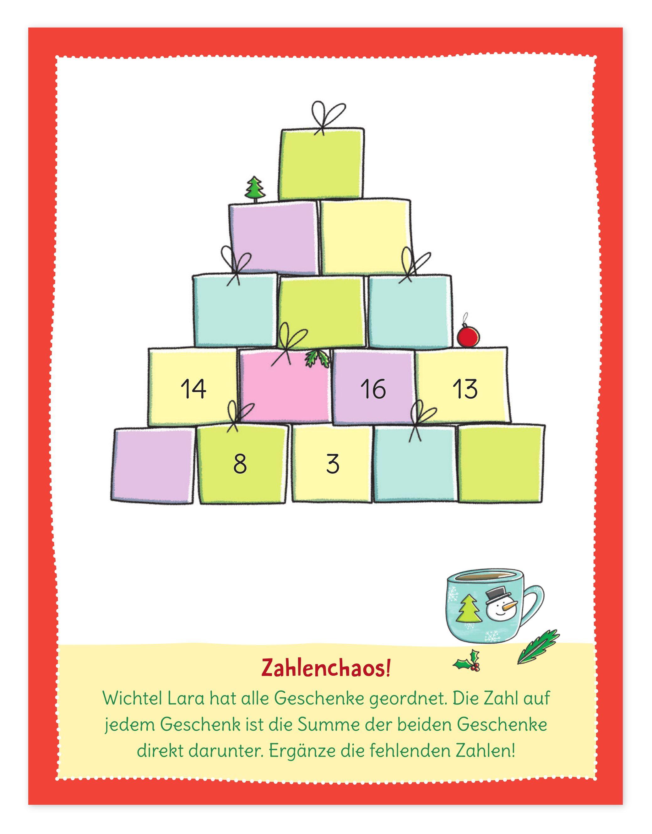 Beispielinhalt (Bild) Mein großer Rätselblock Weihnachten 2