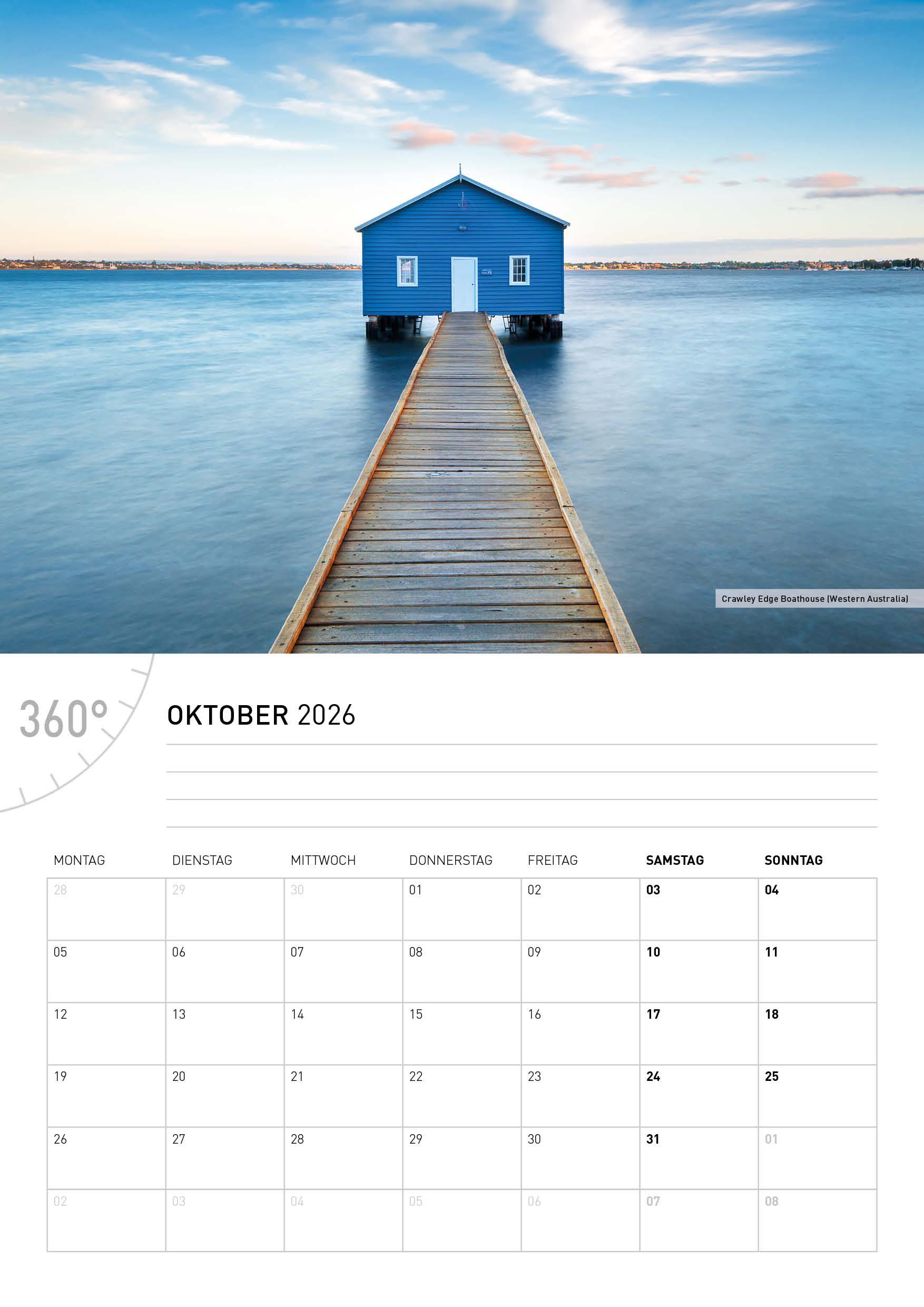 Beispielinhalt (Bild) Australien Broschürenkalender 2026