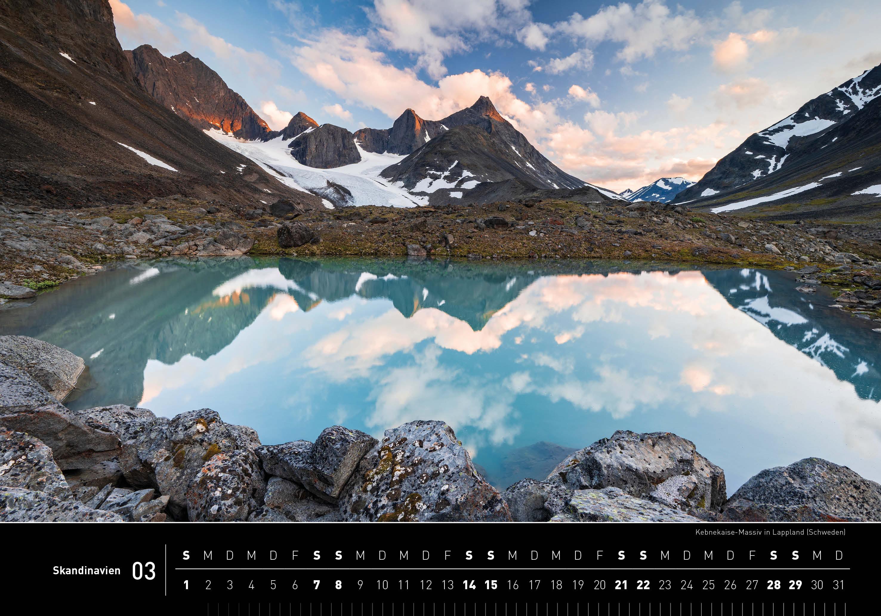 Beispielinhalt (Bild) Skandinavien Premiumkalender 2026