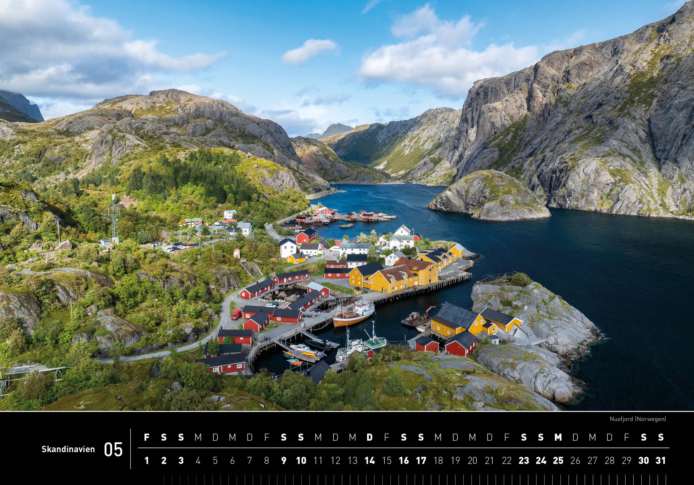 Beispielinhalt (Bild) Skandinavien Premiumkalender 2026