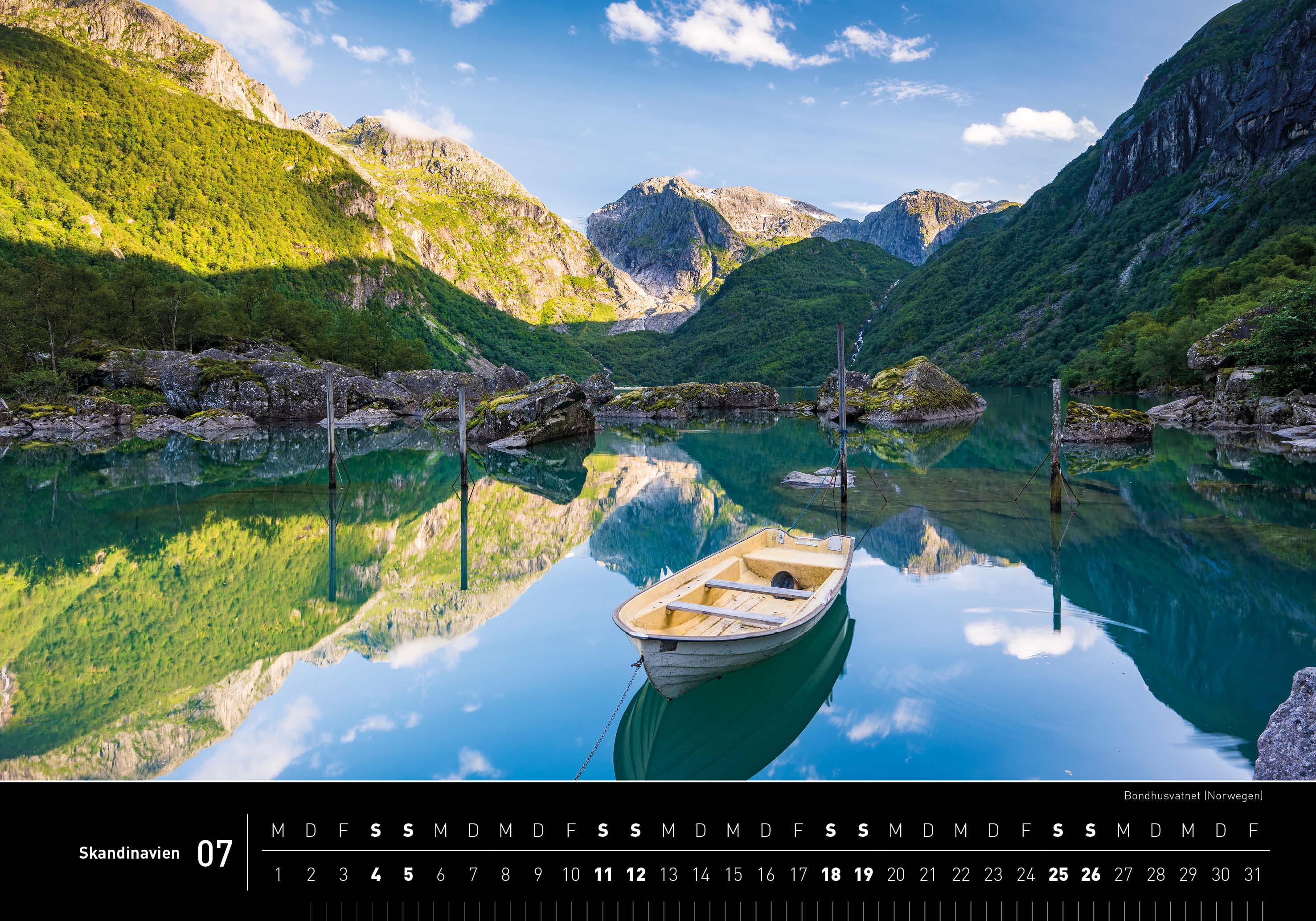 Beispielinhalt (Bild) Skandinavien Premiumkalender 2026