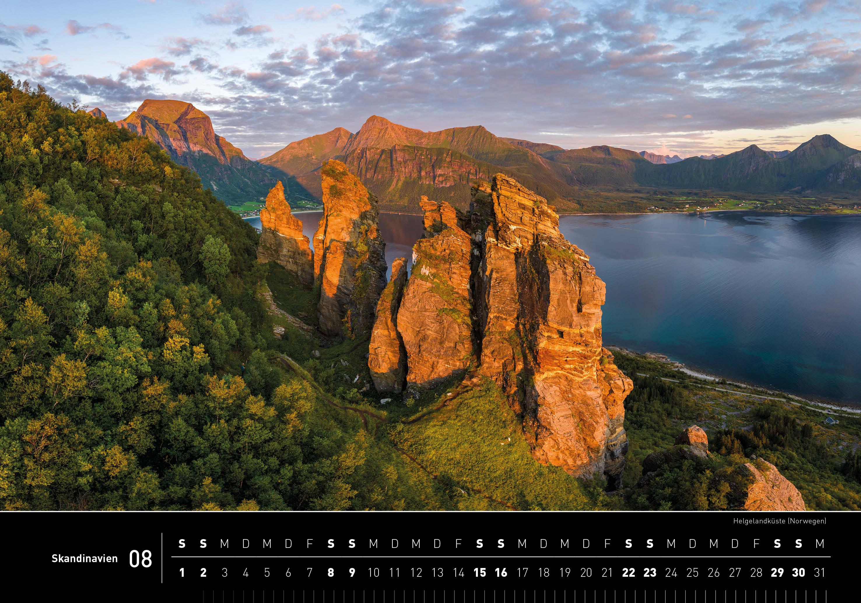 Beispielinhalt (Bild) Skandinavien Premiumkalender 2026