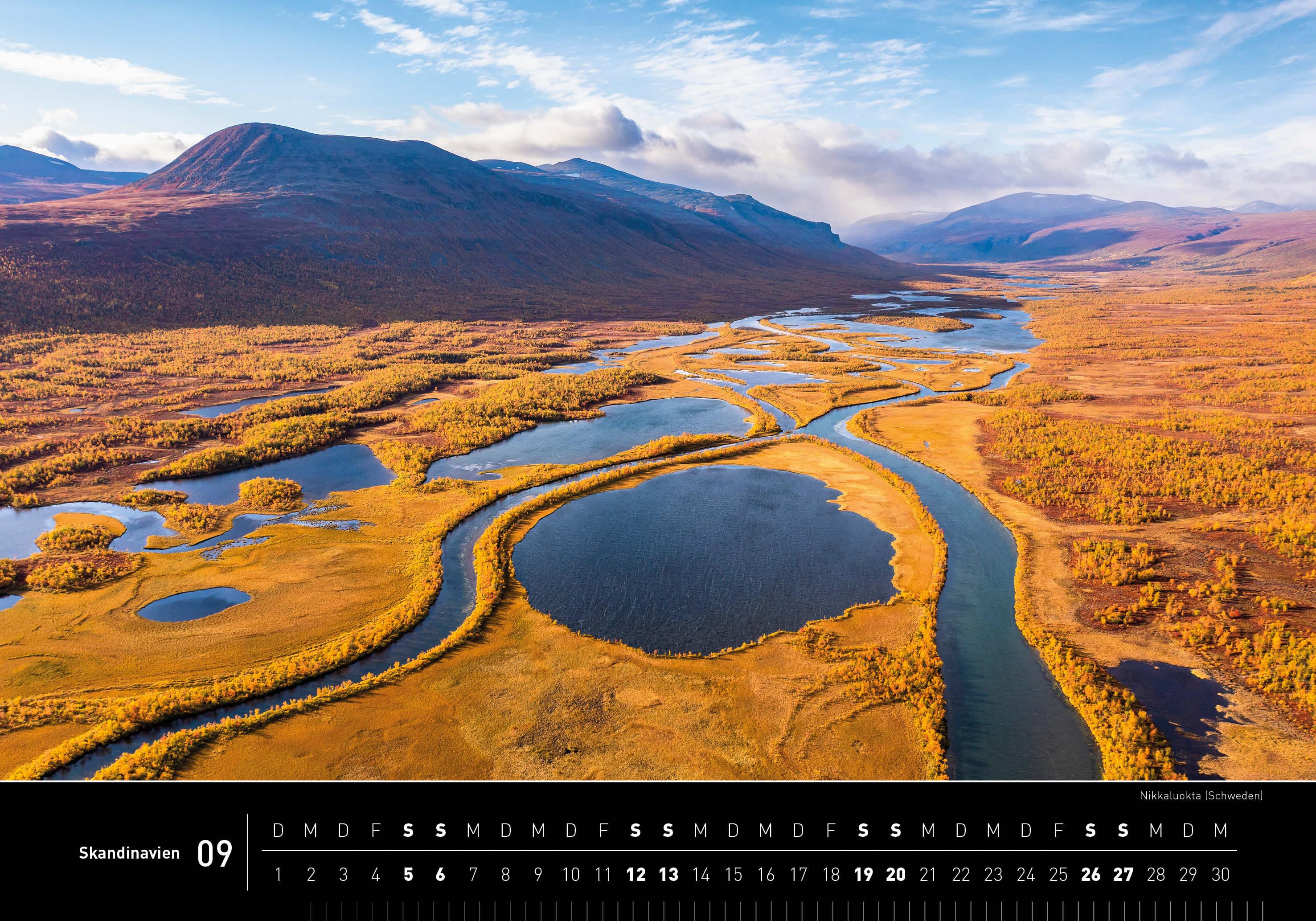 Beispielinhalt (Bild) Skandinavien Premiumkalender 2026