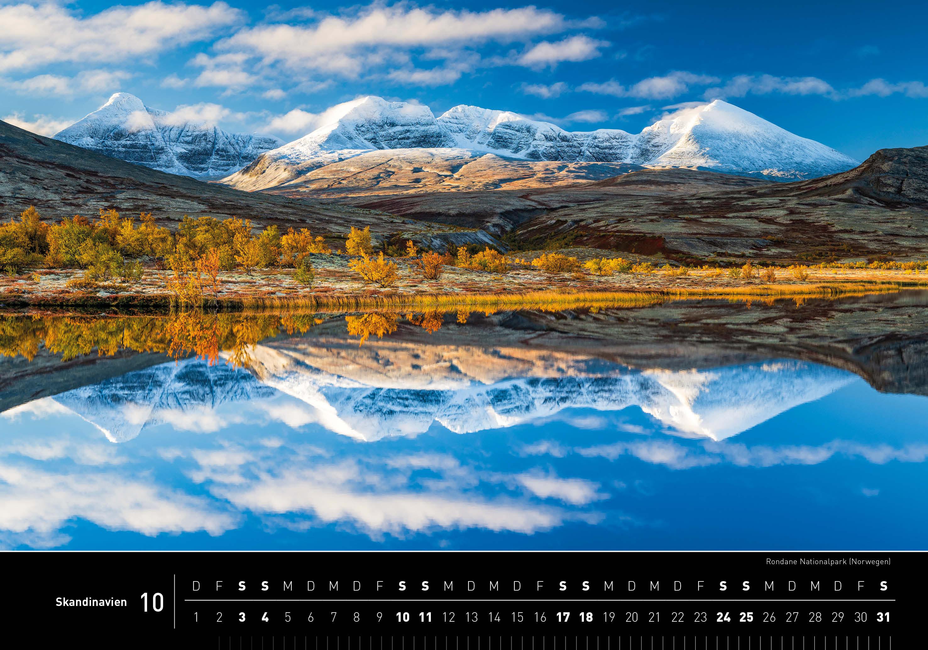 Beispielinhalt (Bild) Skandinavien Premiumkalender 2026