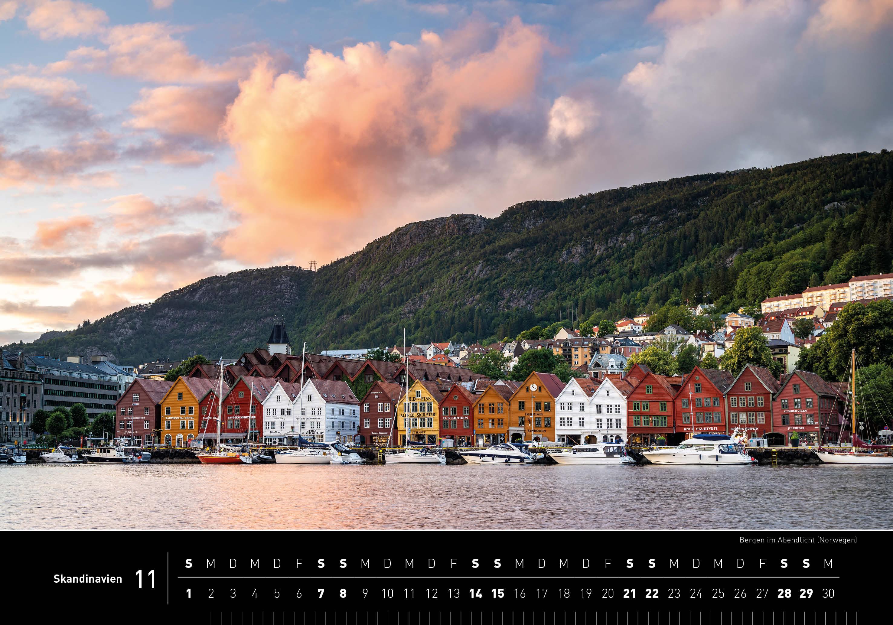 Beispielinhalt (Bild) Skandinavien Premiumkalender 2026